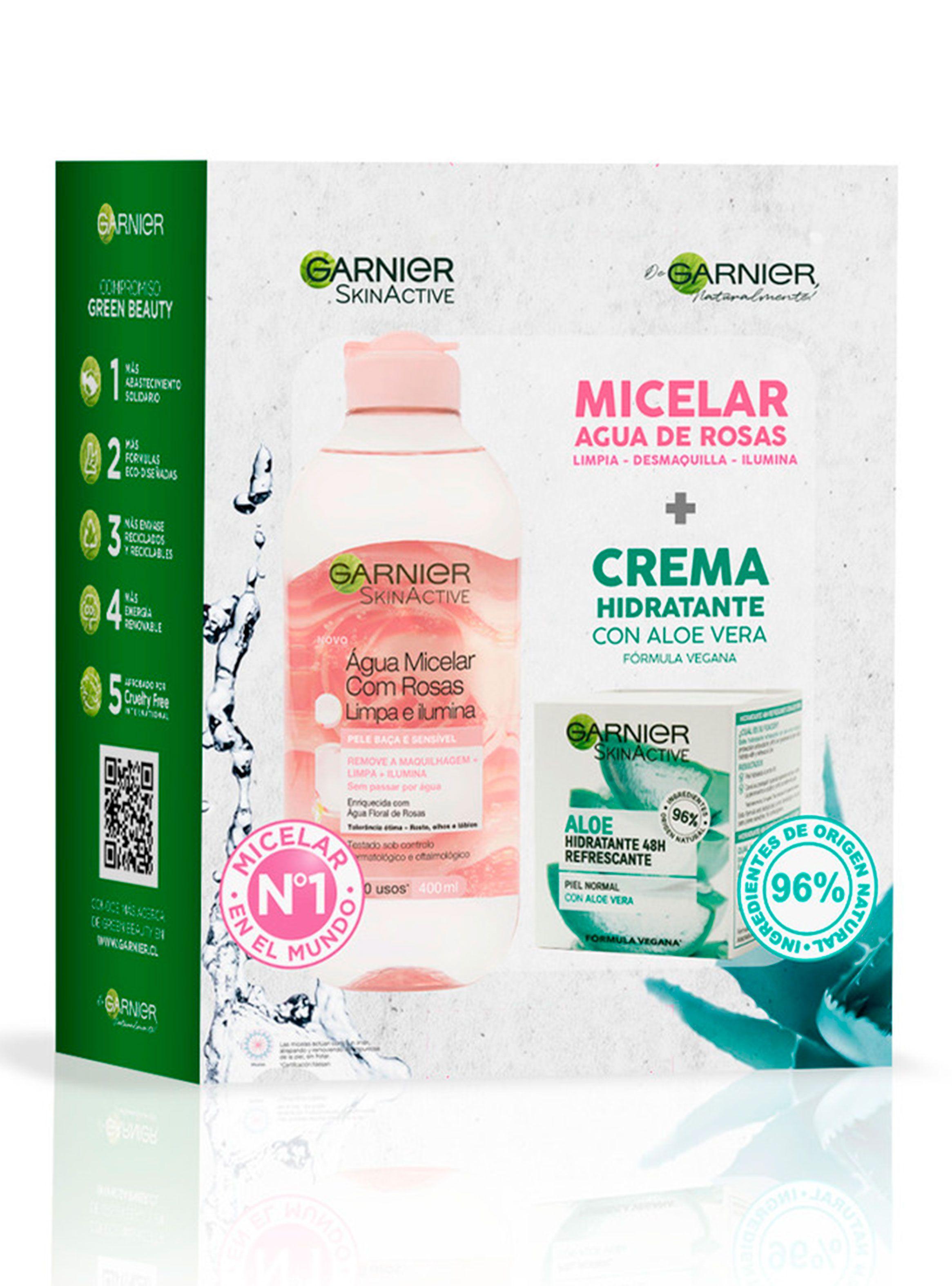 Pack Garnier Naturals Aloe + Micelar Agua de Rosas-1