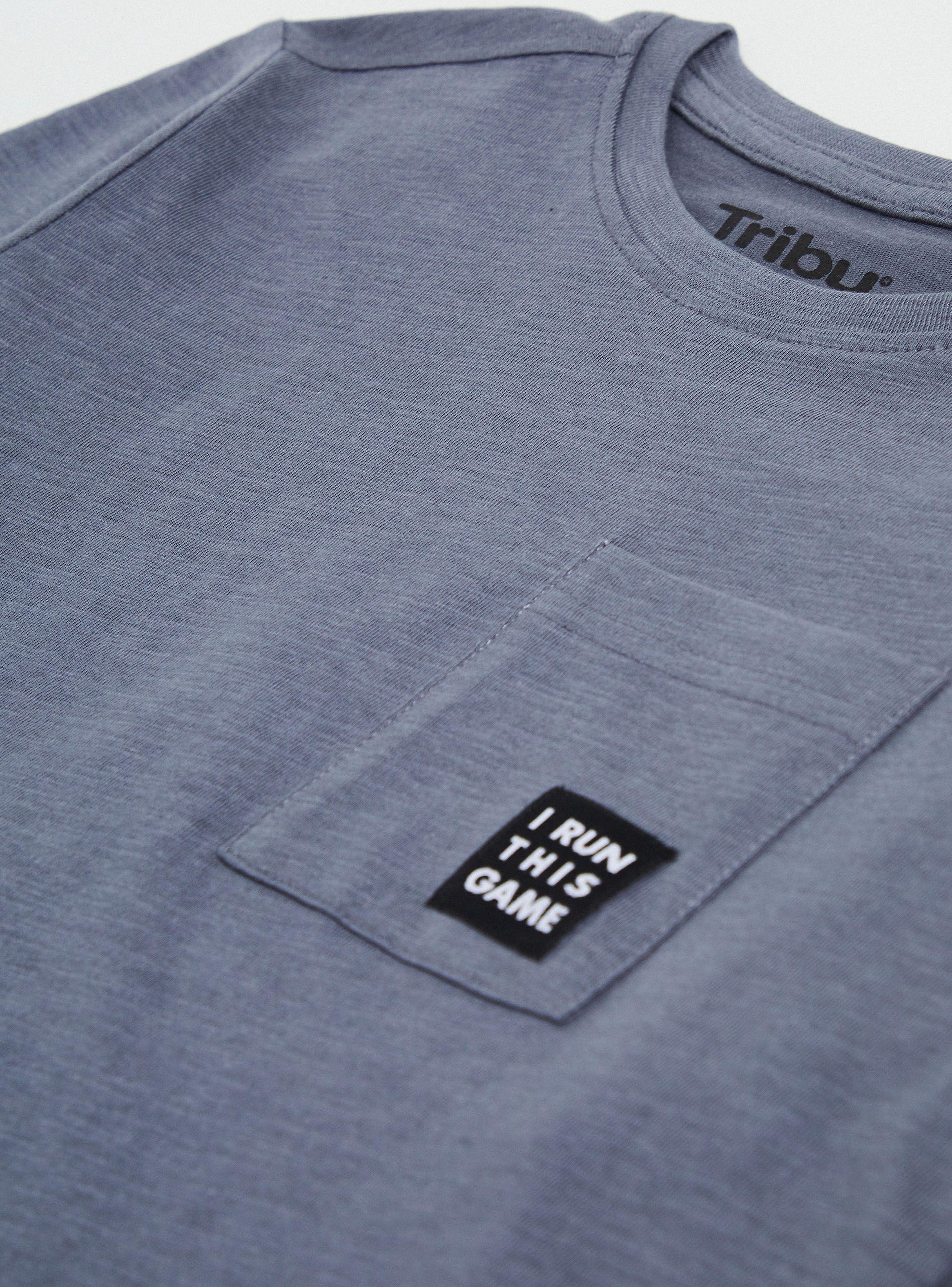 Polera Bolsillo Frontal con Print-2