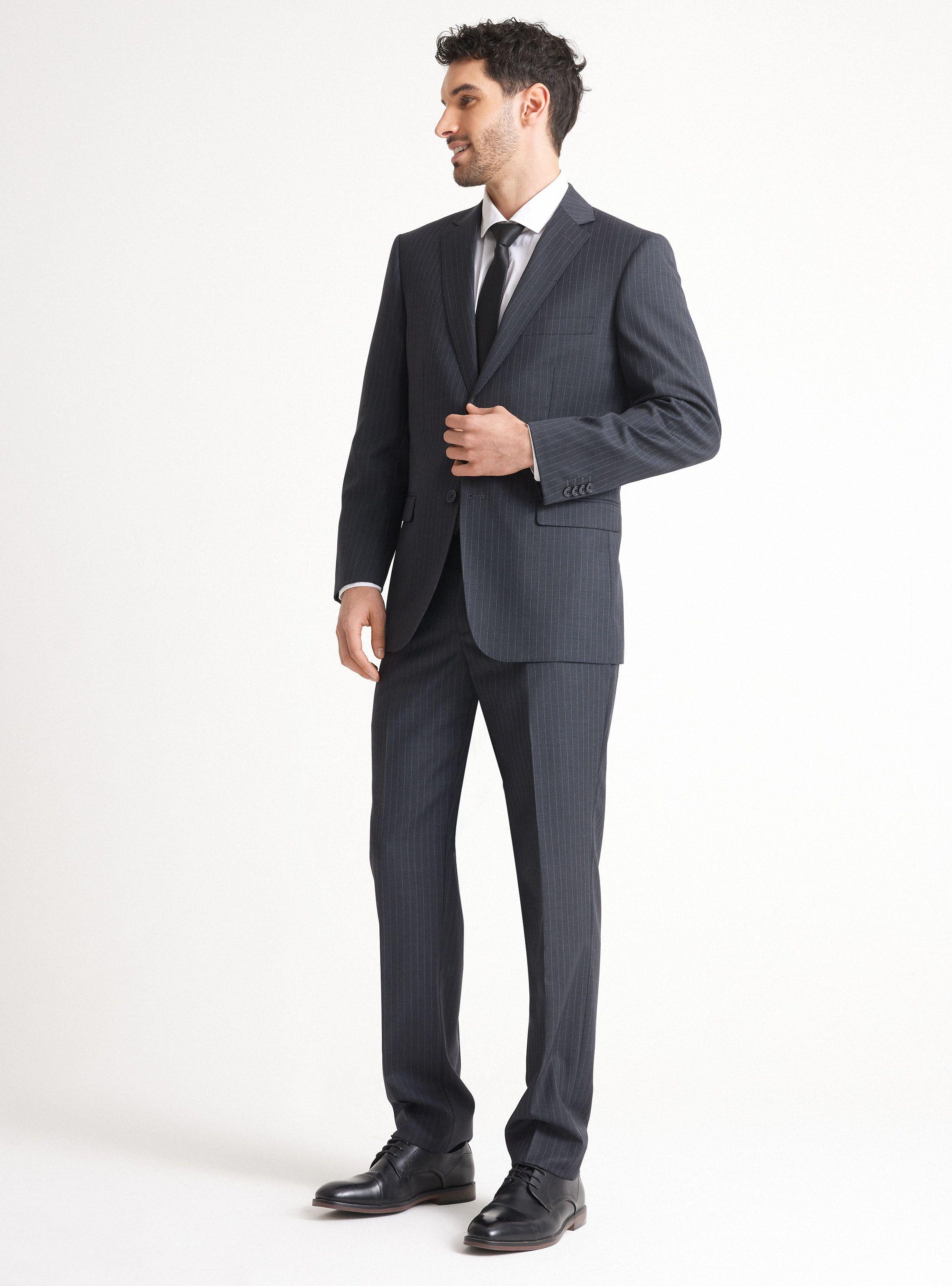 Traje Recto Lana Fsia Super 100-4