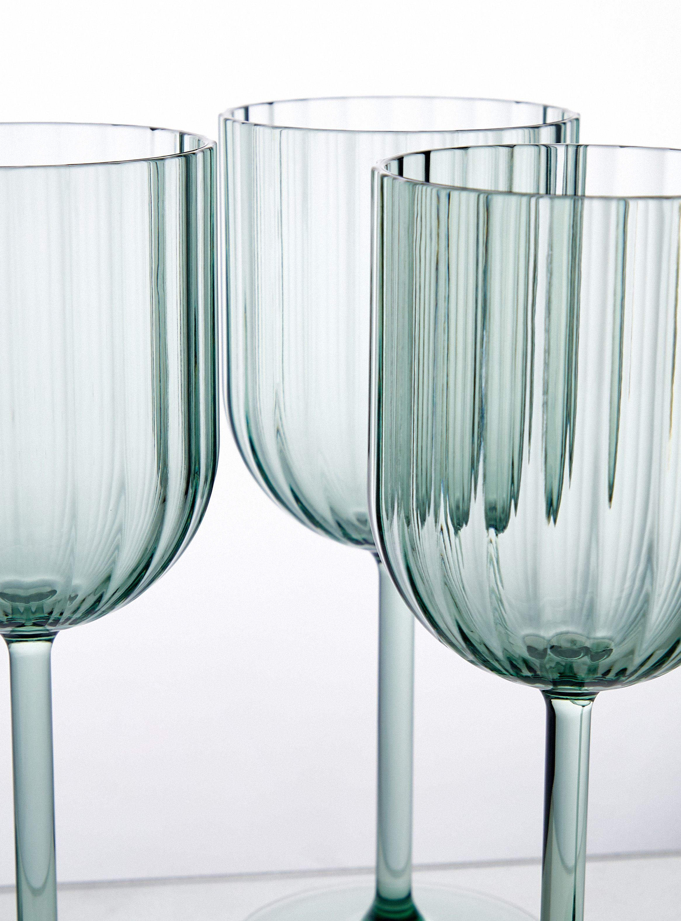Set 4 Copas Verde Acrílico 390 ml-2