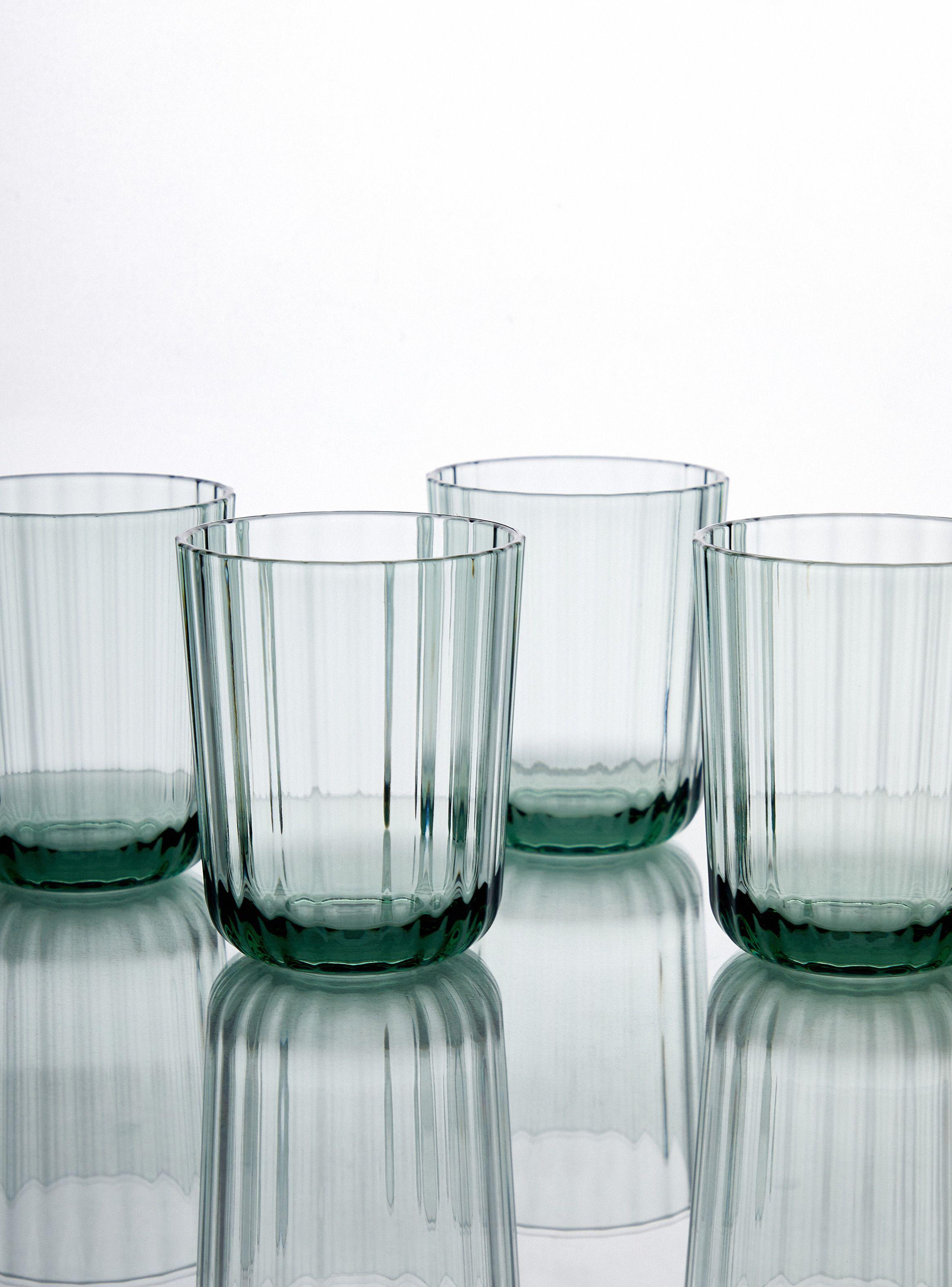 Set 4 Vasos Bajos Acrílico Verde-0