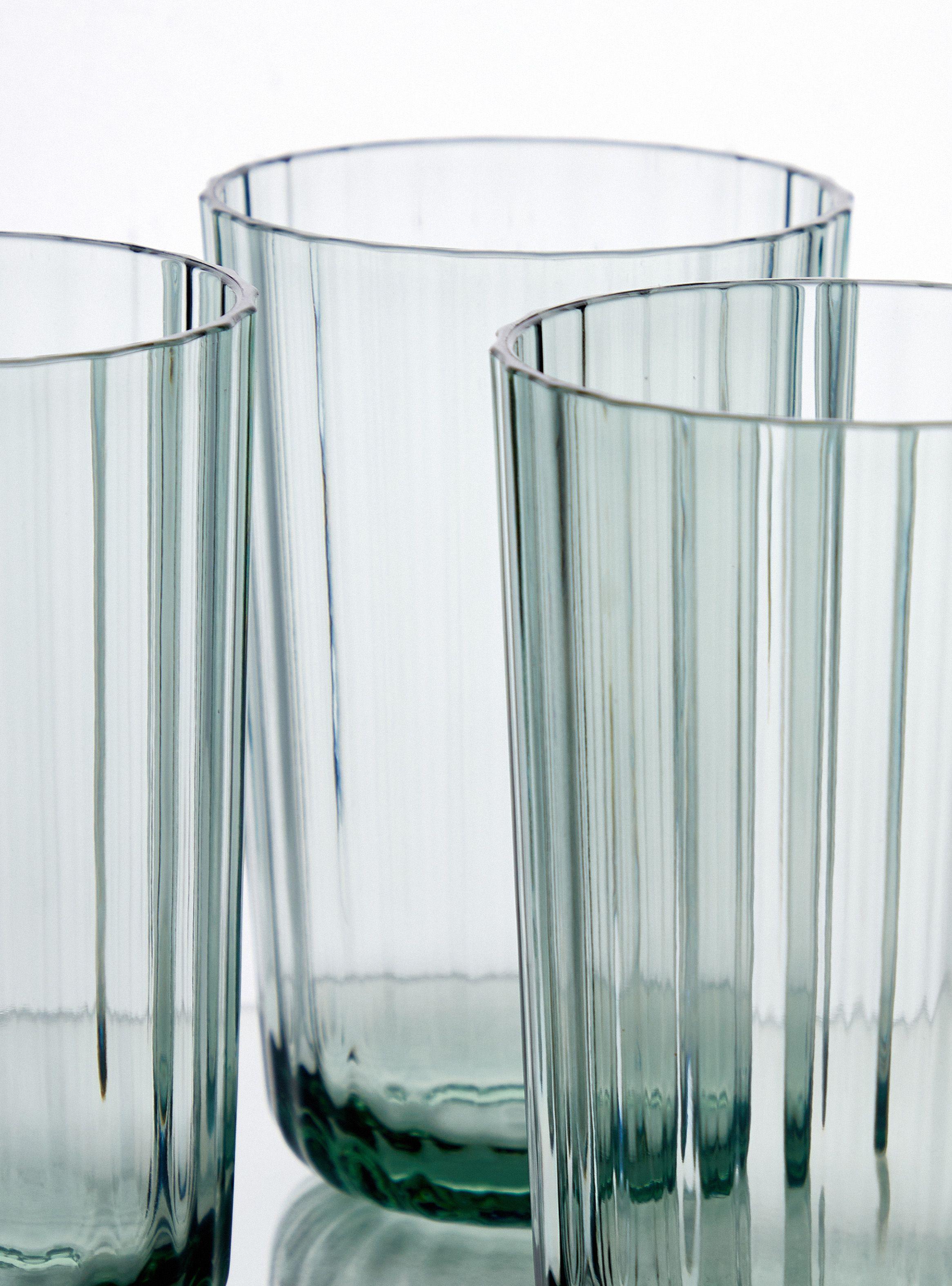 Set 4 Vasos Altos Acrílico Verde-2