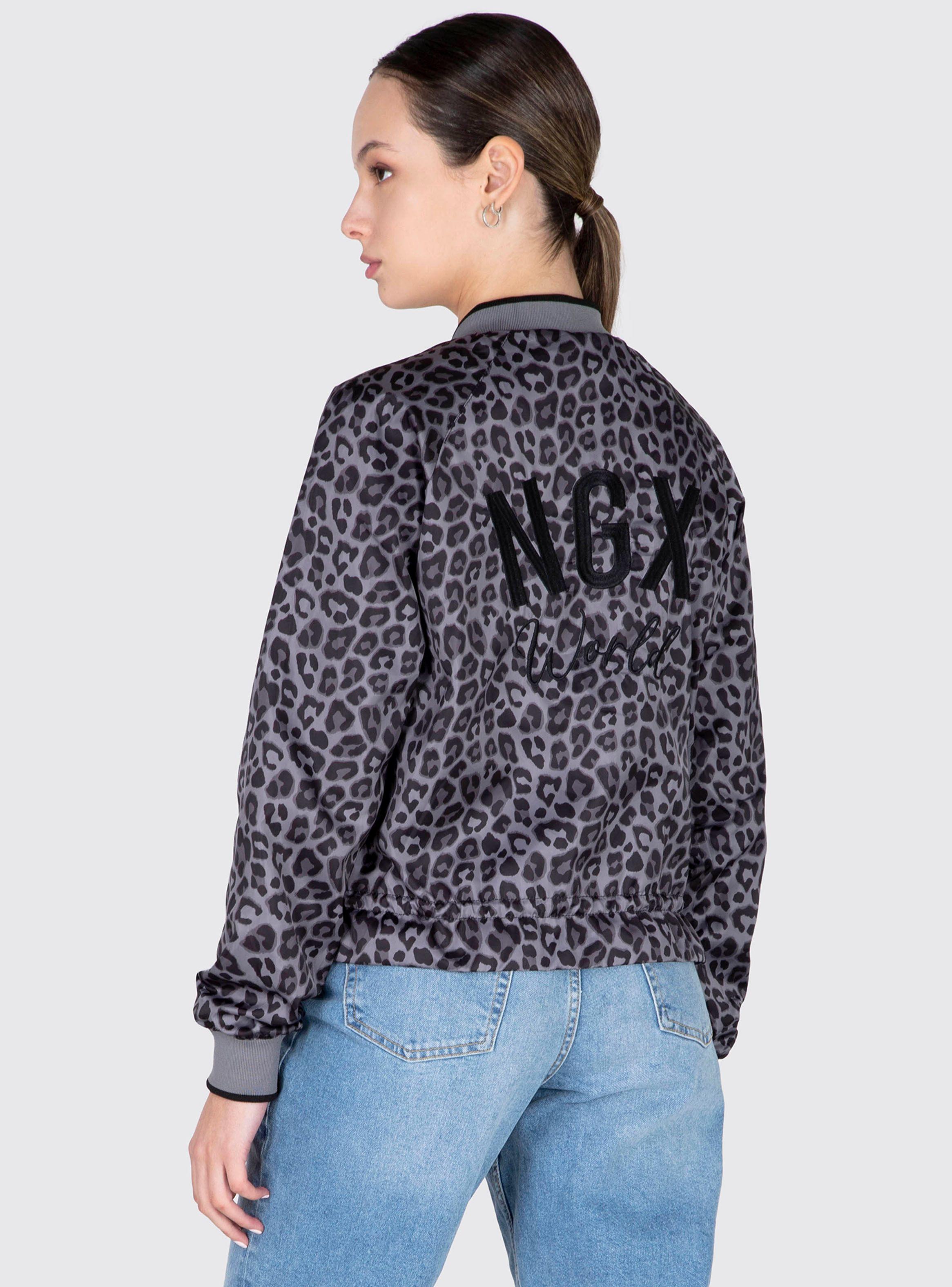Chaqueta Bomber Chloe Acero-1
