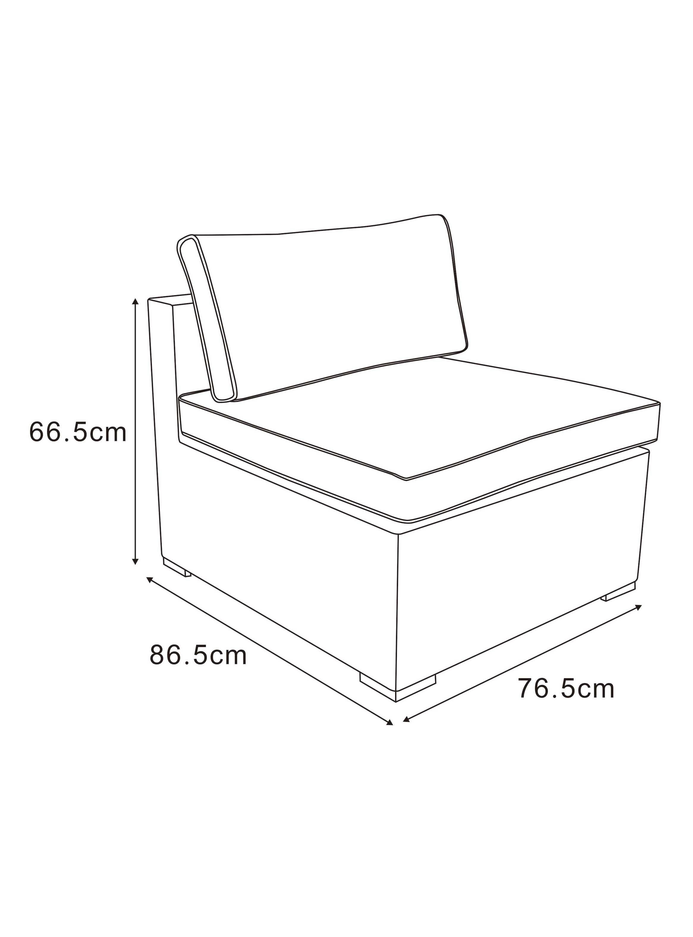Juego de Living Terraza Amaranthus Modular 4C + Sillón 1C + Mesa de Centro-4