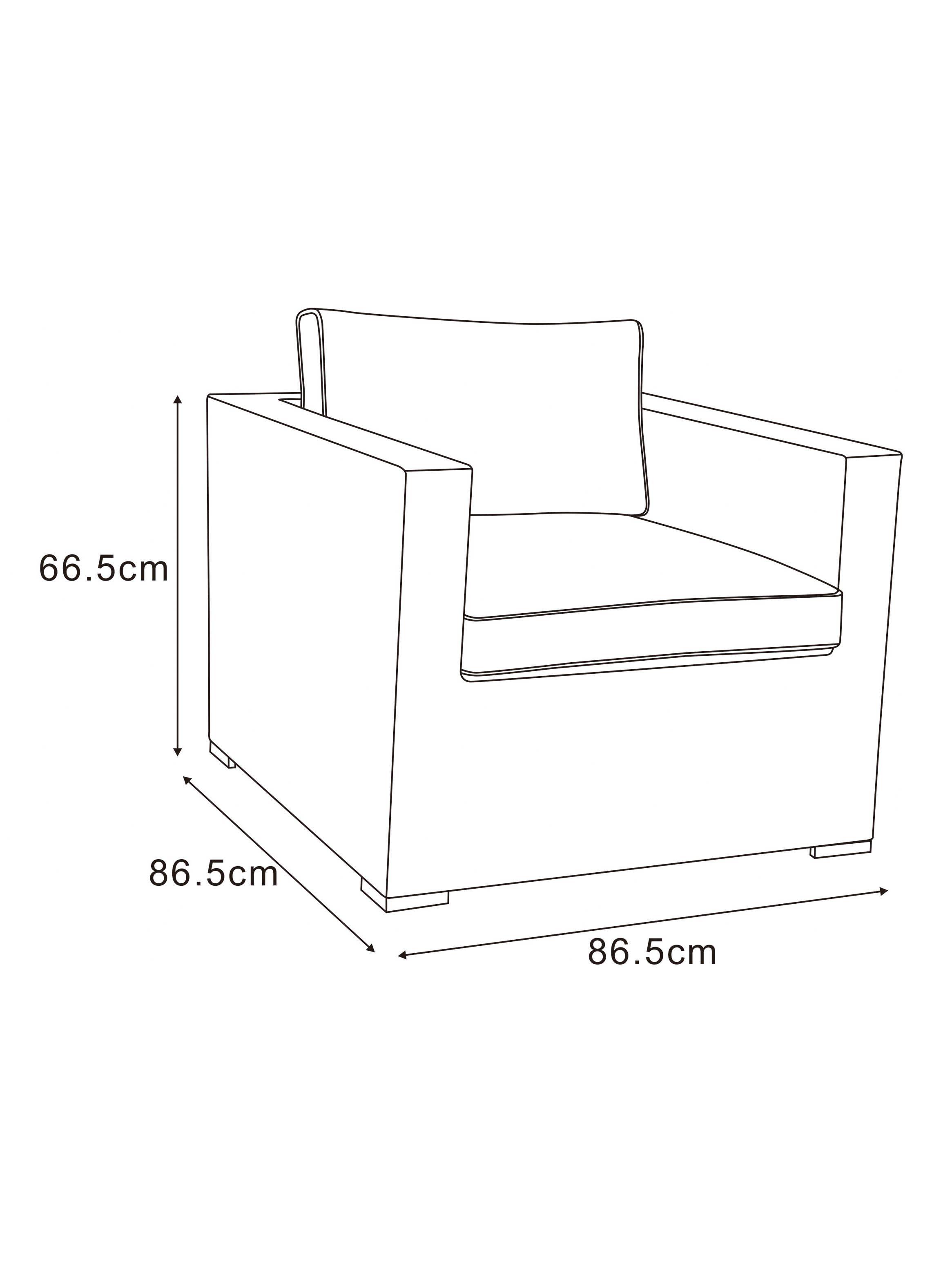 Juego de Living Terraza Amaranthus Modular 4C + Sillón 1C + Mesa de Centro-2