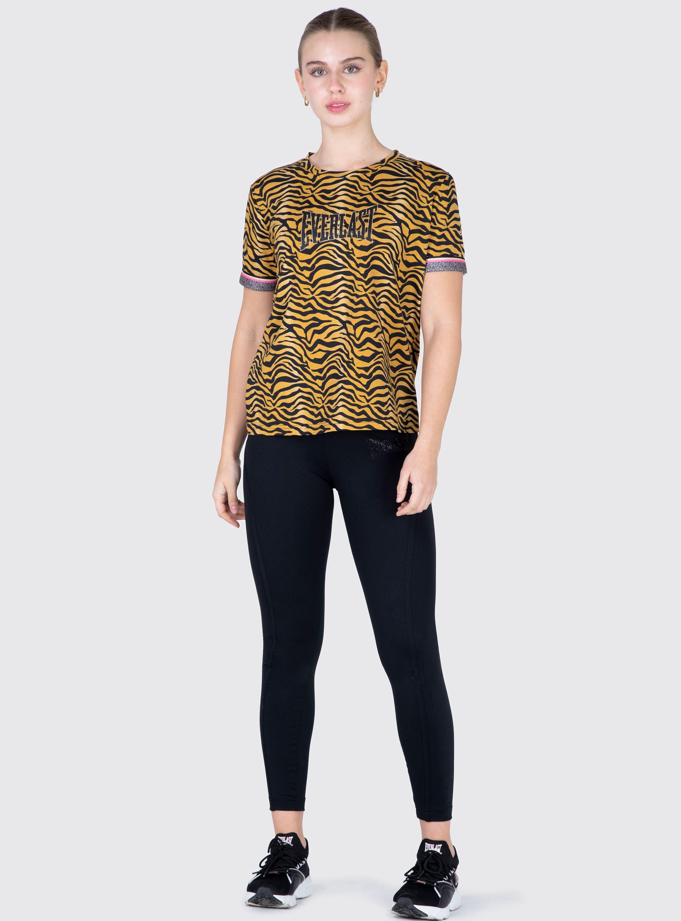 Polera Tigre Print Manga Corta-3