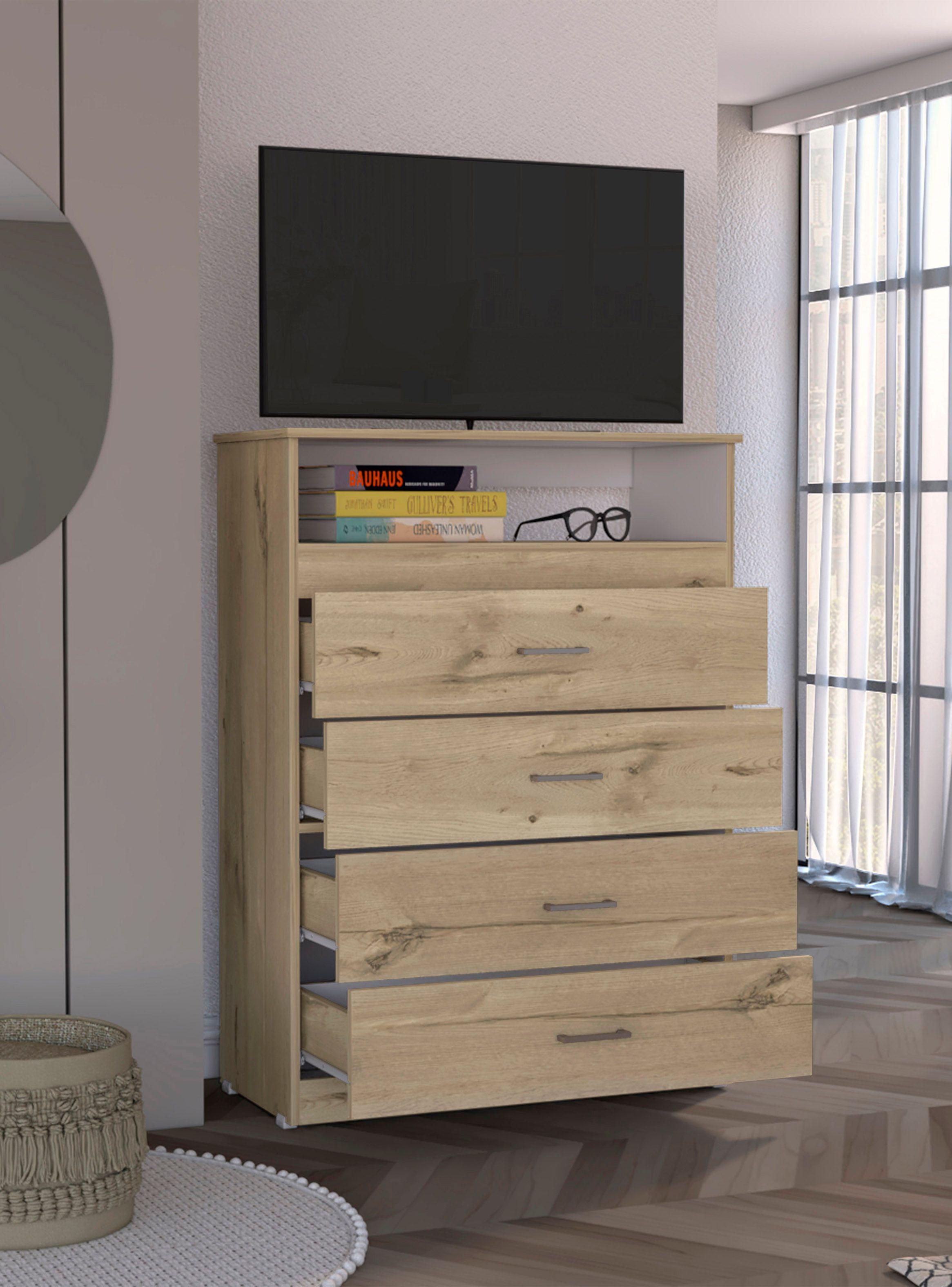 Cómoda Z-80 TV 40" 4 Cajones Duna-3