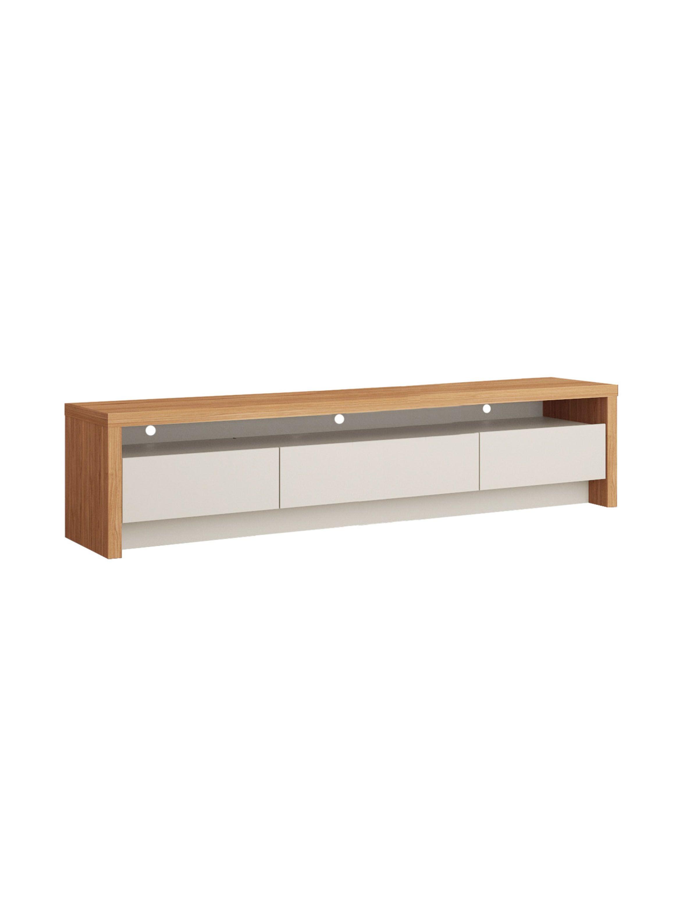 Rack TV 60" Colonia Blanco Amaderado-2
