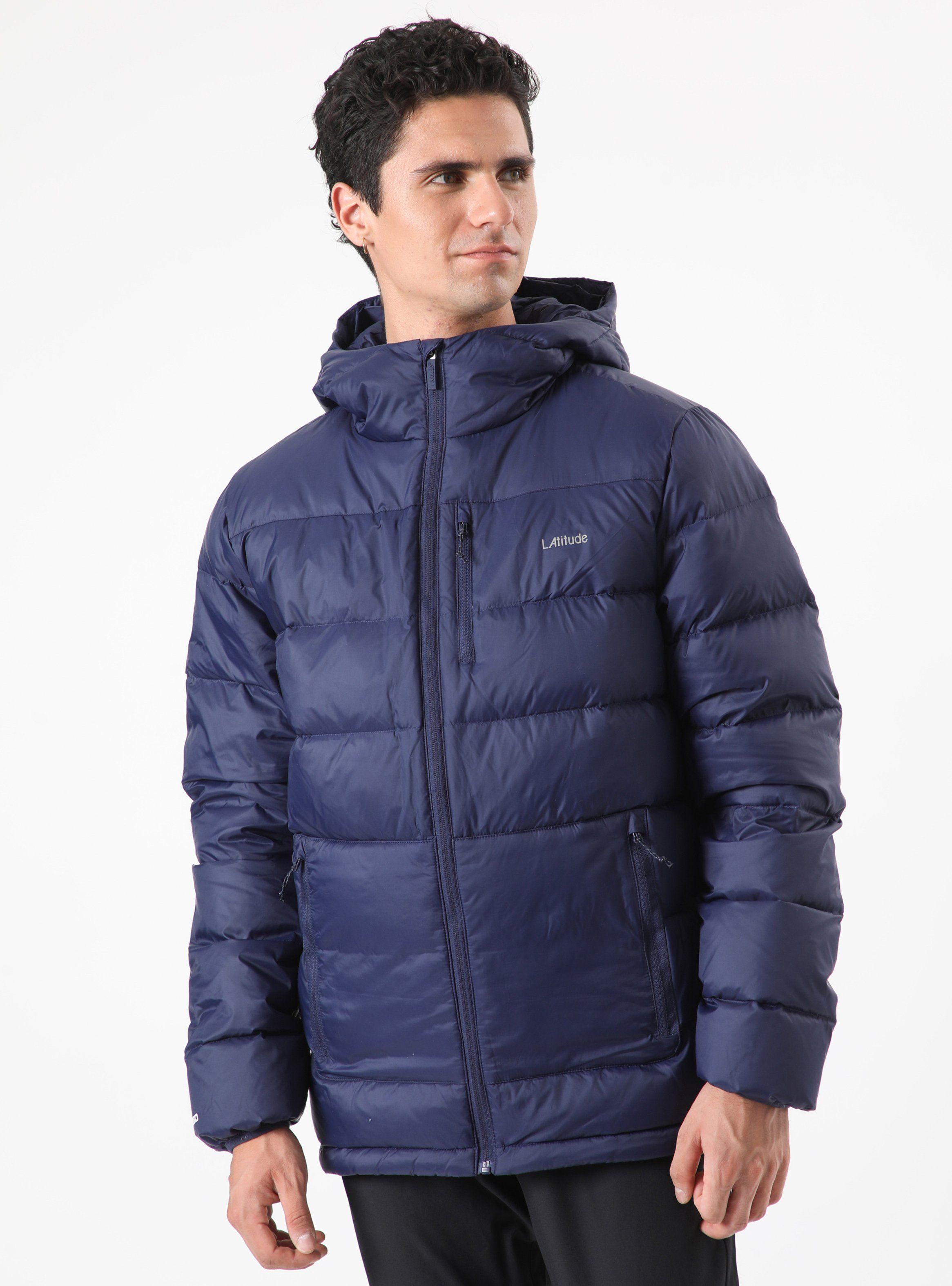 Parka Pluma Con Gorro Pluma Resistente Al Agua-0