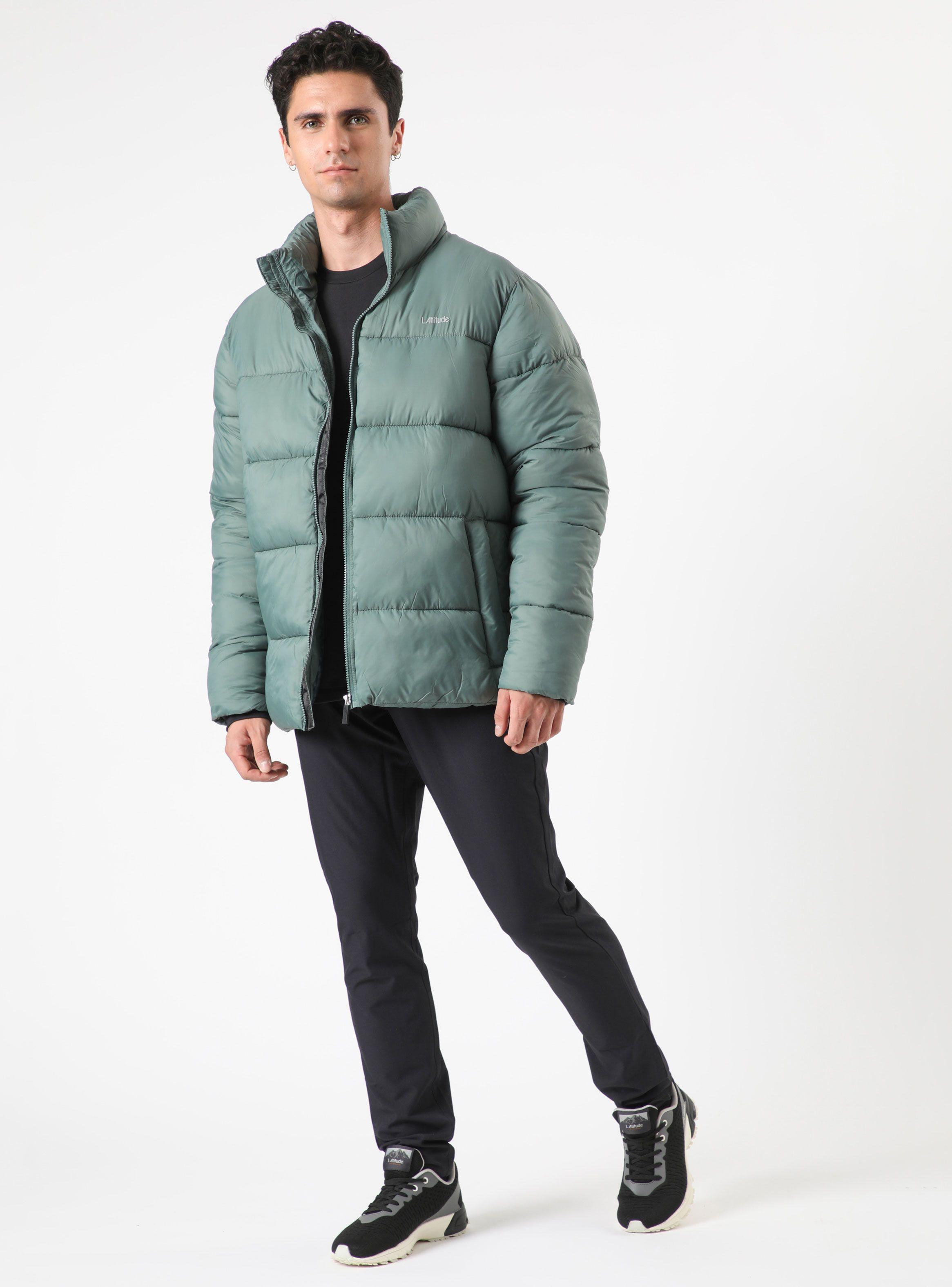 Parka Bolsillo Interior Acolchada Resistente al Agua-3