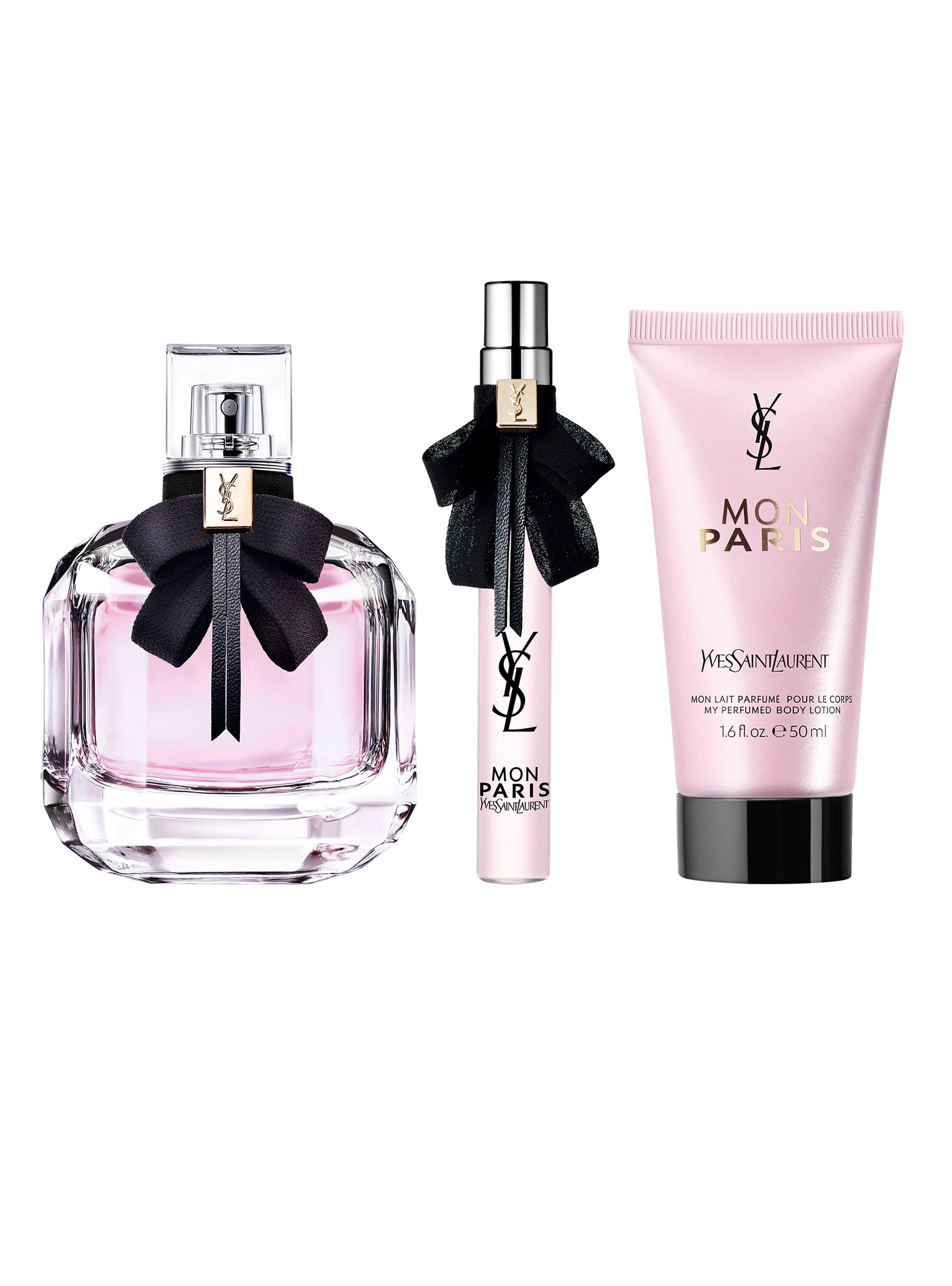 Set Cofre Mon Paris EDP Mujer 90 ml + 10 ml + Body Lotion 50 ml-0