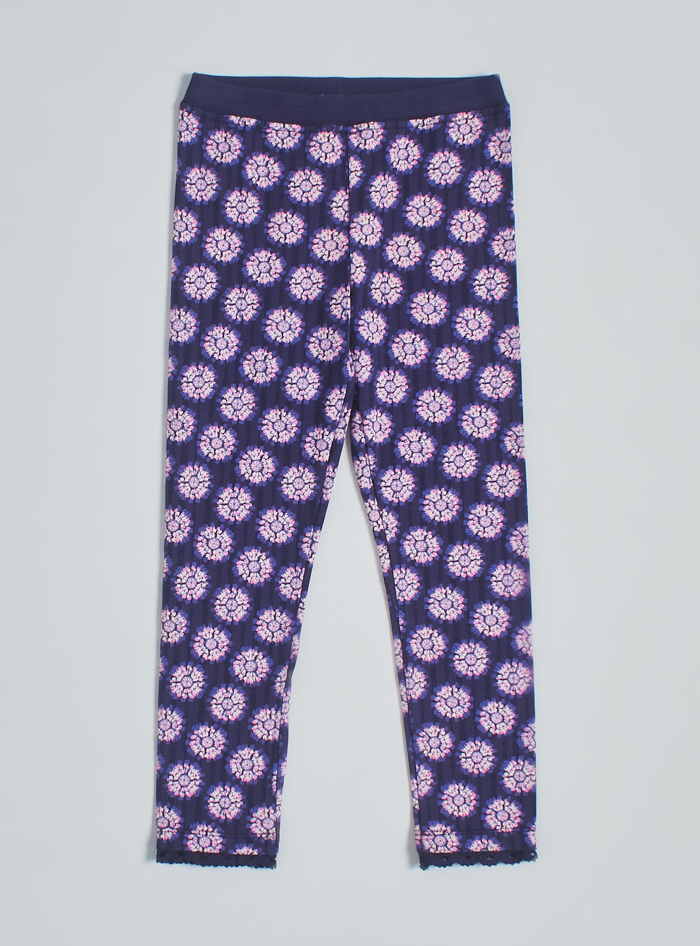 Calza Estampada Pretina Sólida y Detalles Macramé-2