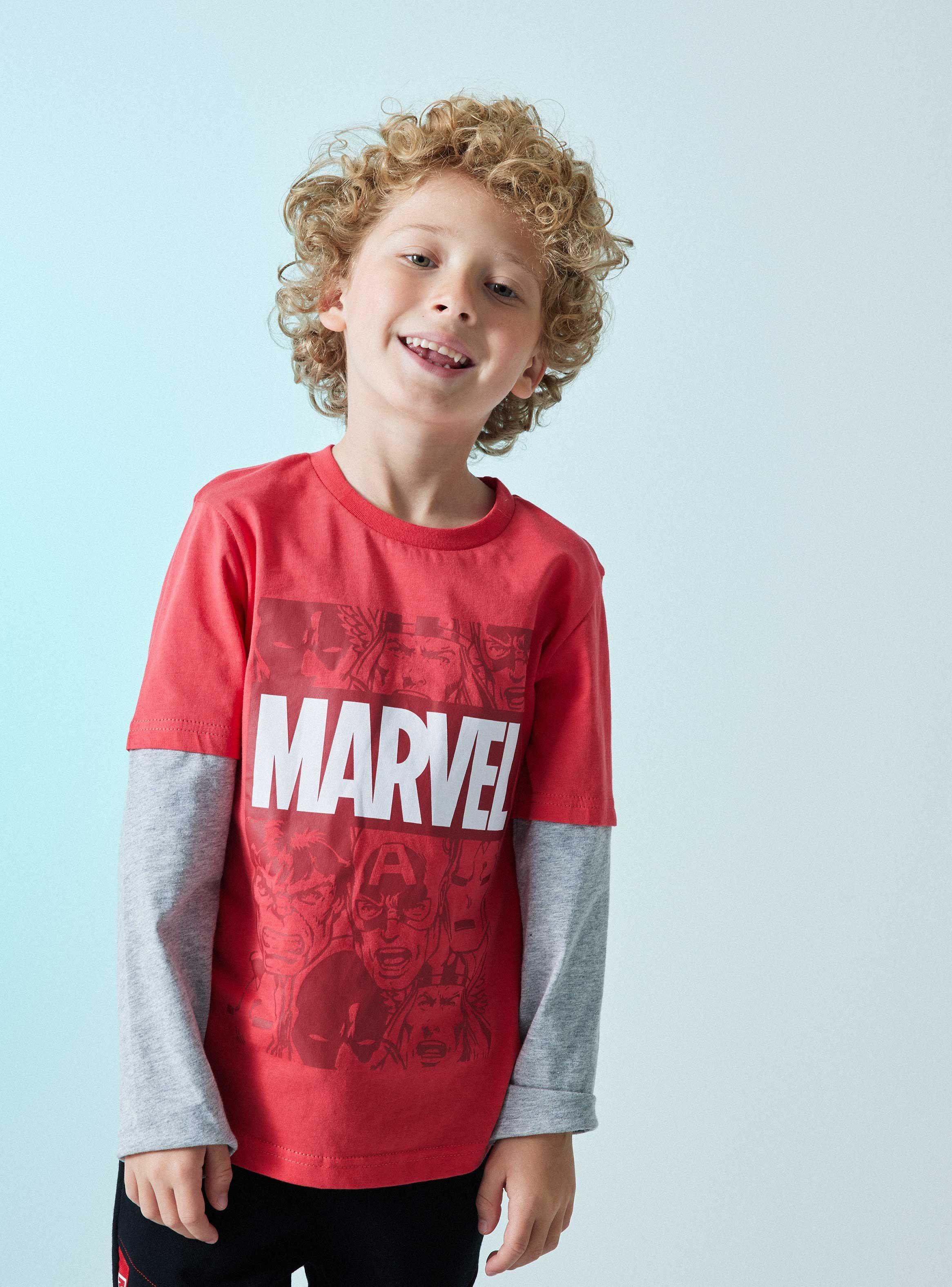 Polera Doble Manga Estampado Comics-0