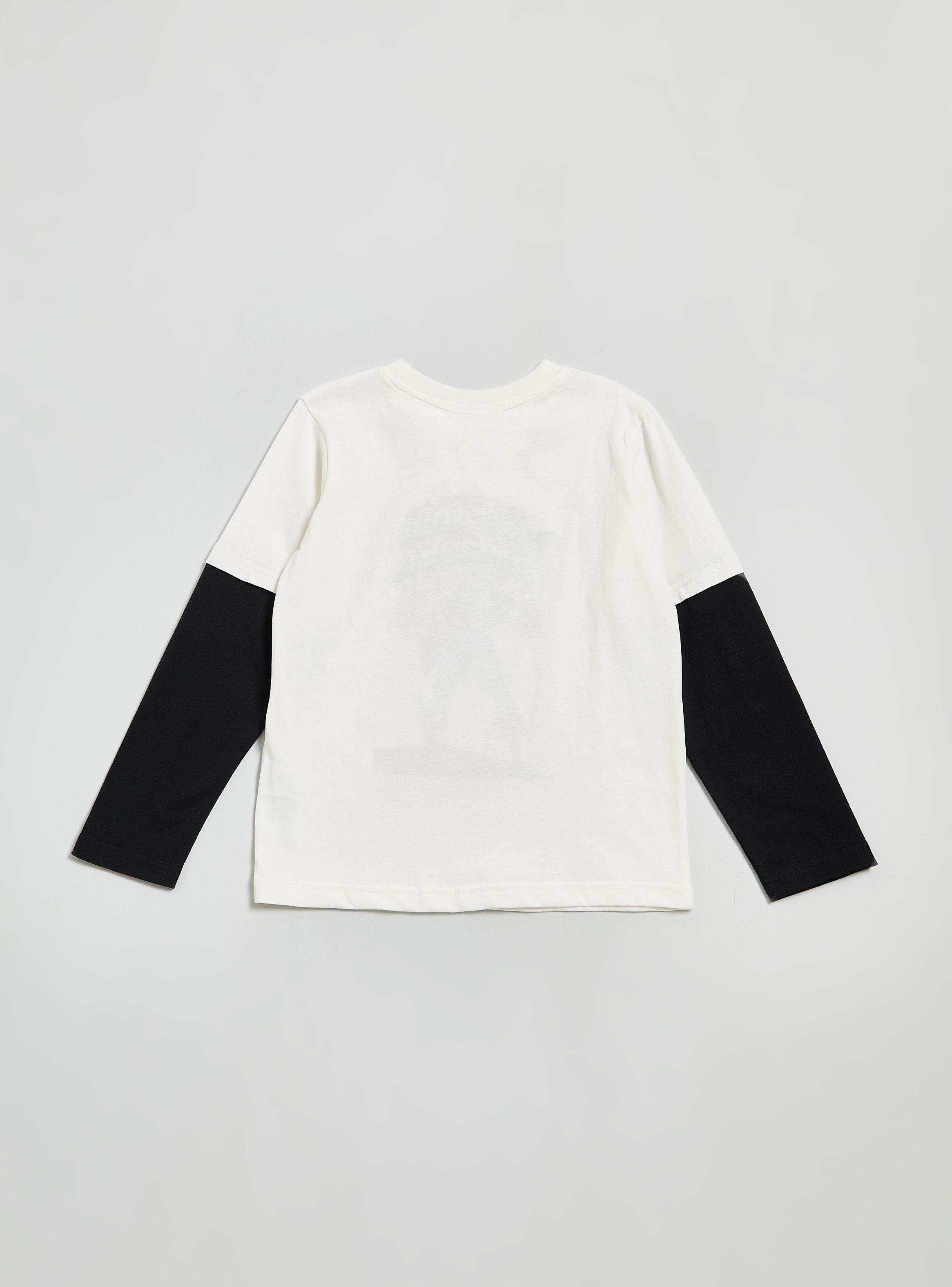 Polera Doble Manga Estampado Comics-3