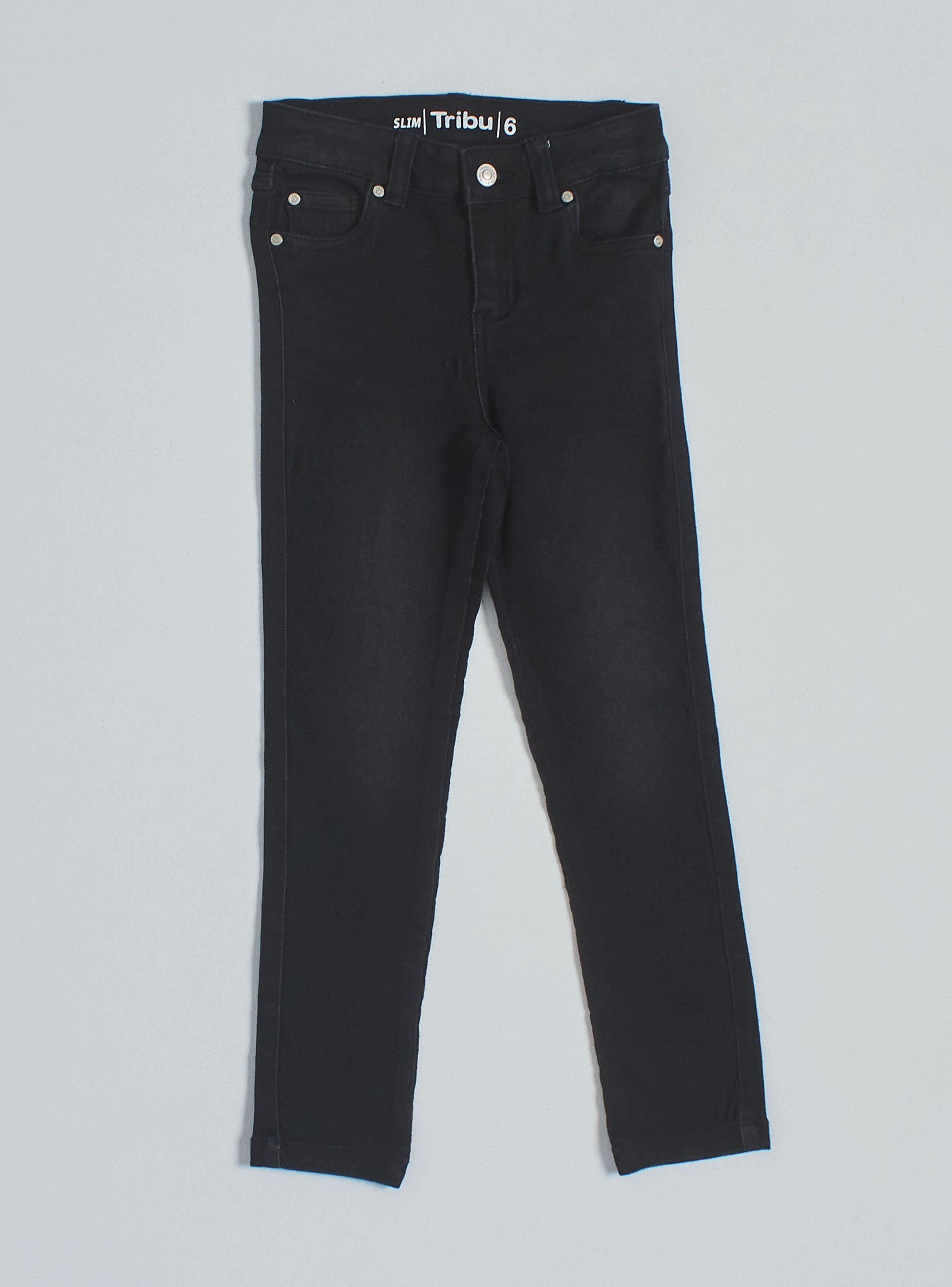 Jeans Básico Lavado y Cintura Ajustable-2