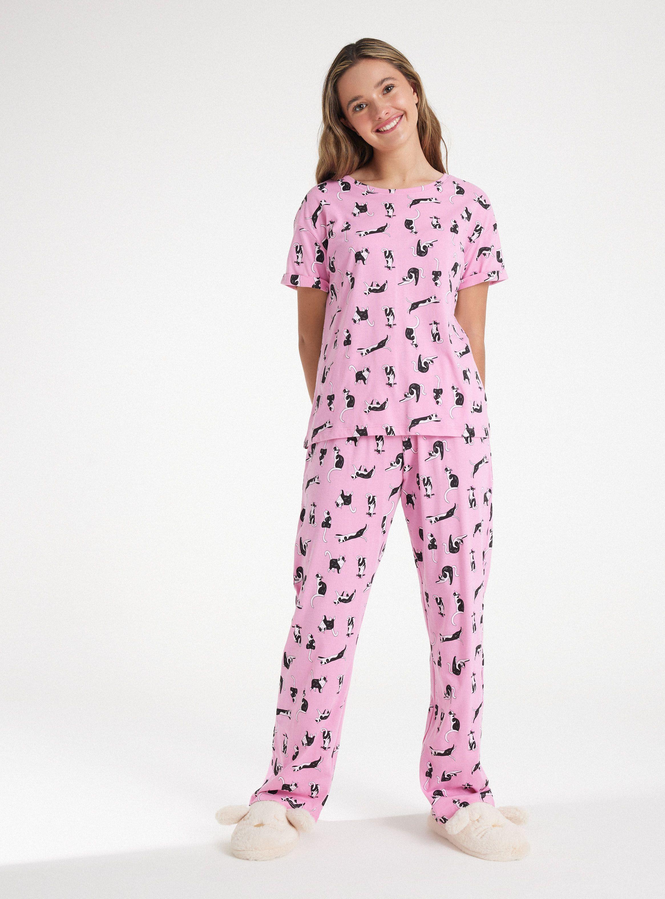 Pijama Full Print Top y Bottom-4