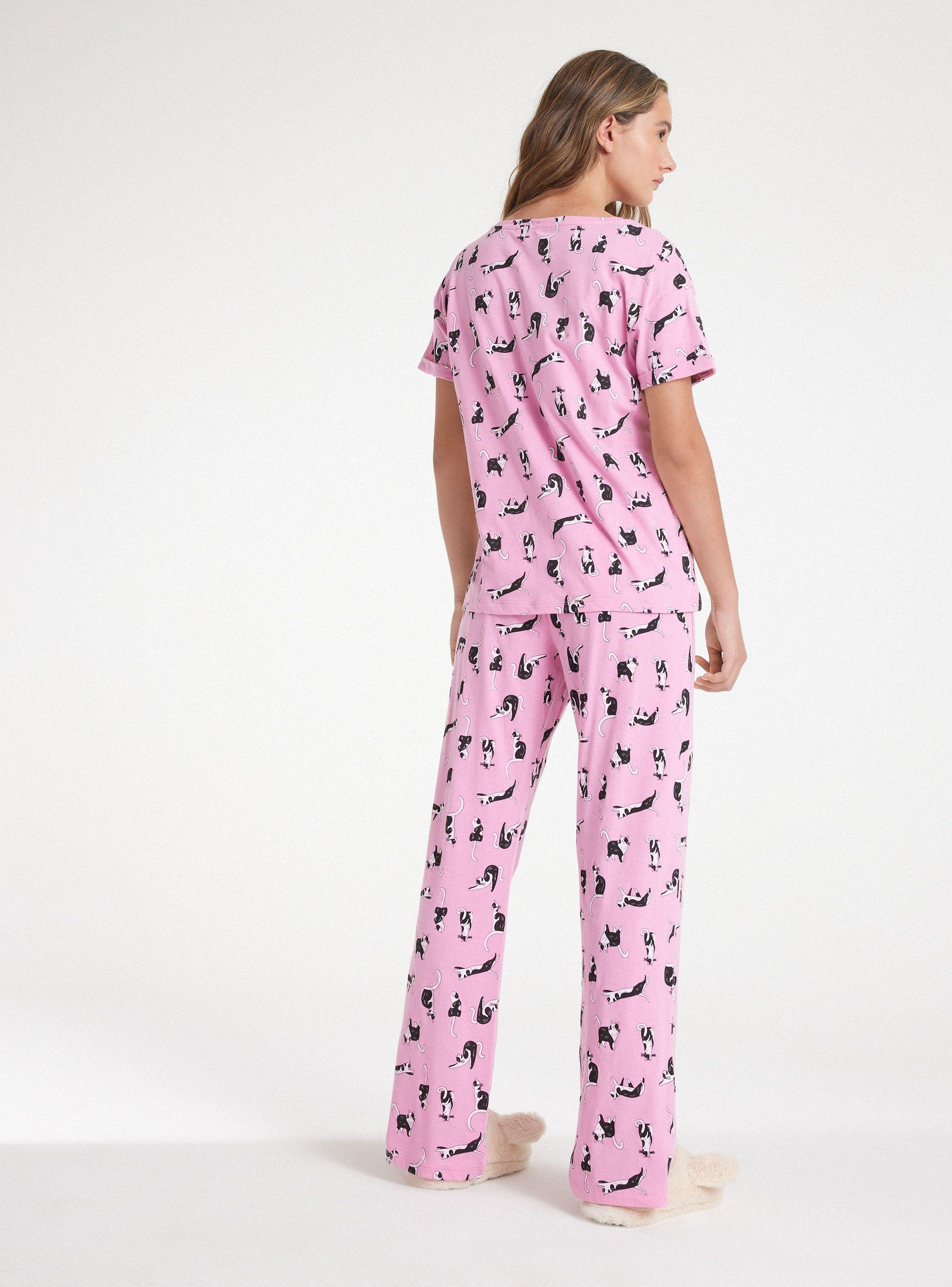Pijama Full Print Top y Bottom-5