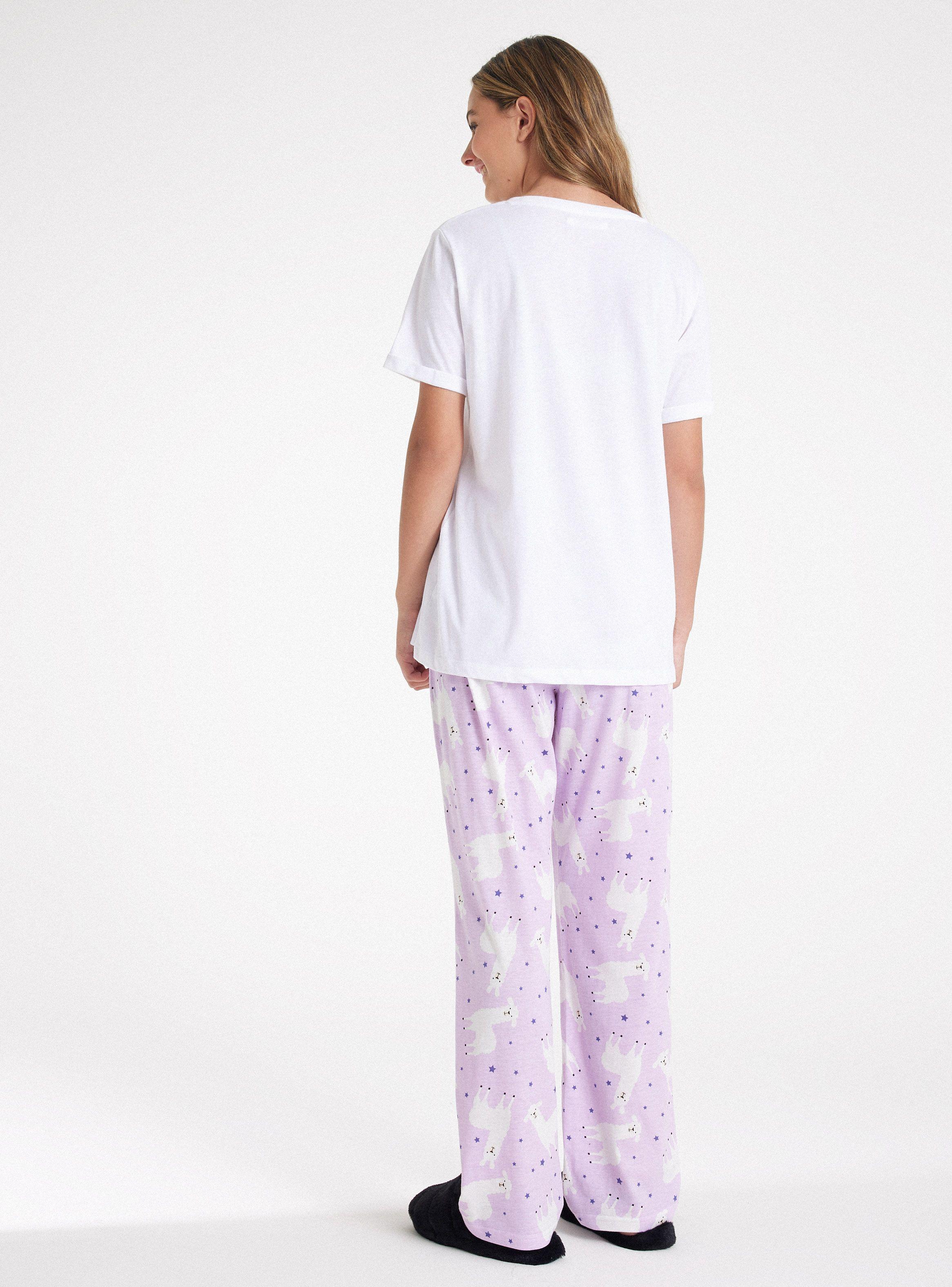 Pijama Top con Bolsillo Pantalón Full Print-5