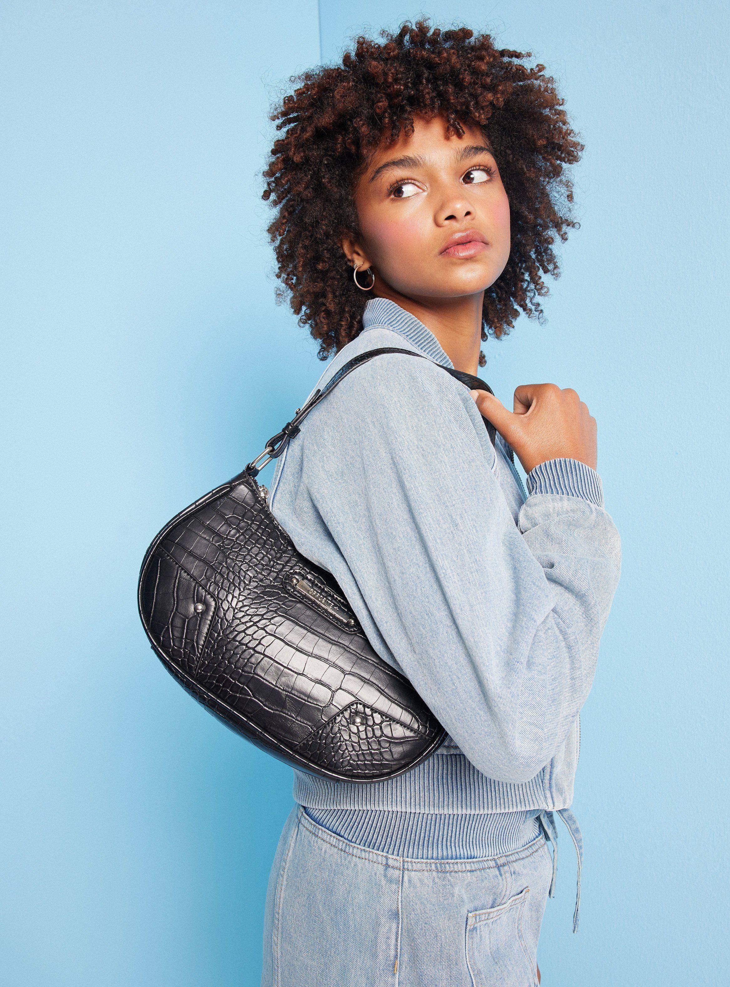 Cartera De Hombro Con Textura-0