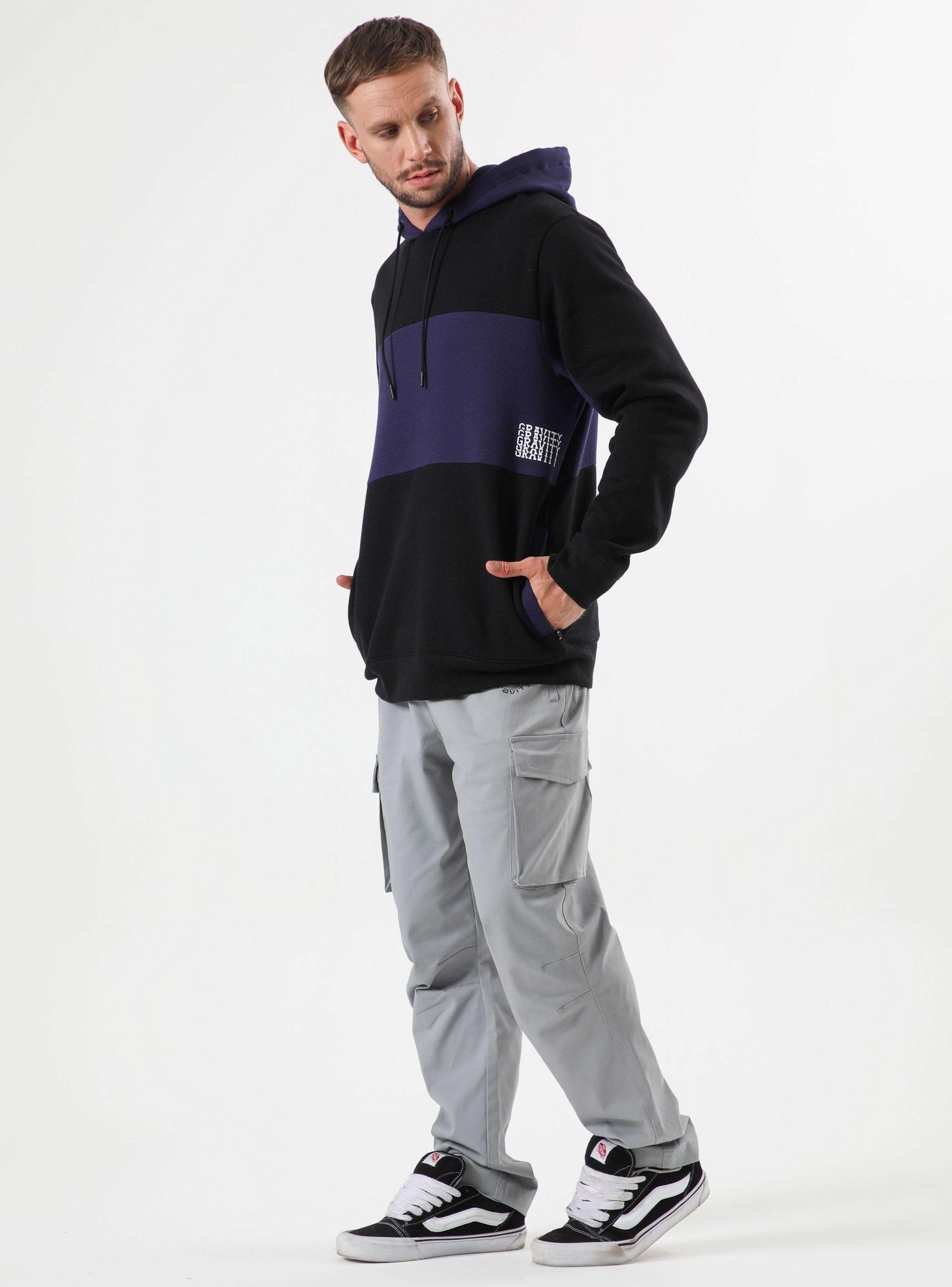 Poleron Hoodie Color Block Print Graffiti-3