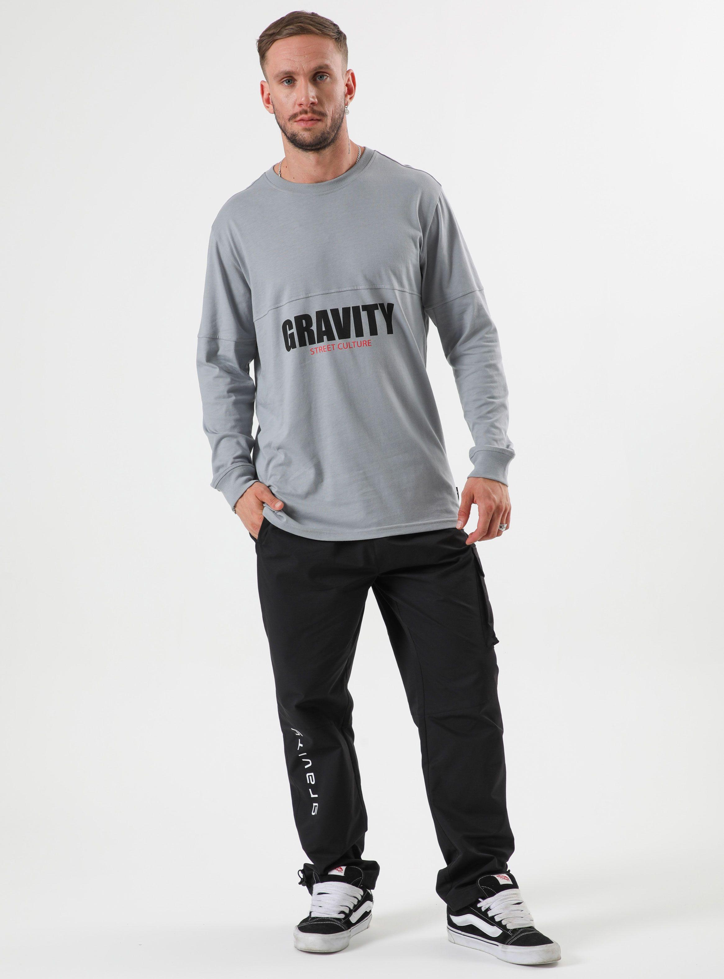 Polera Manga Larga Puño Color Block Front Print-3