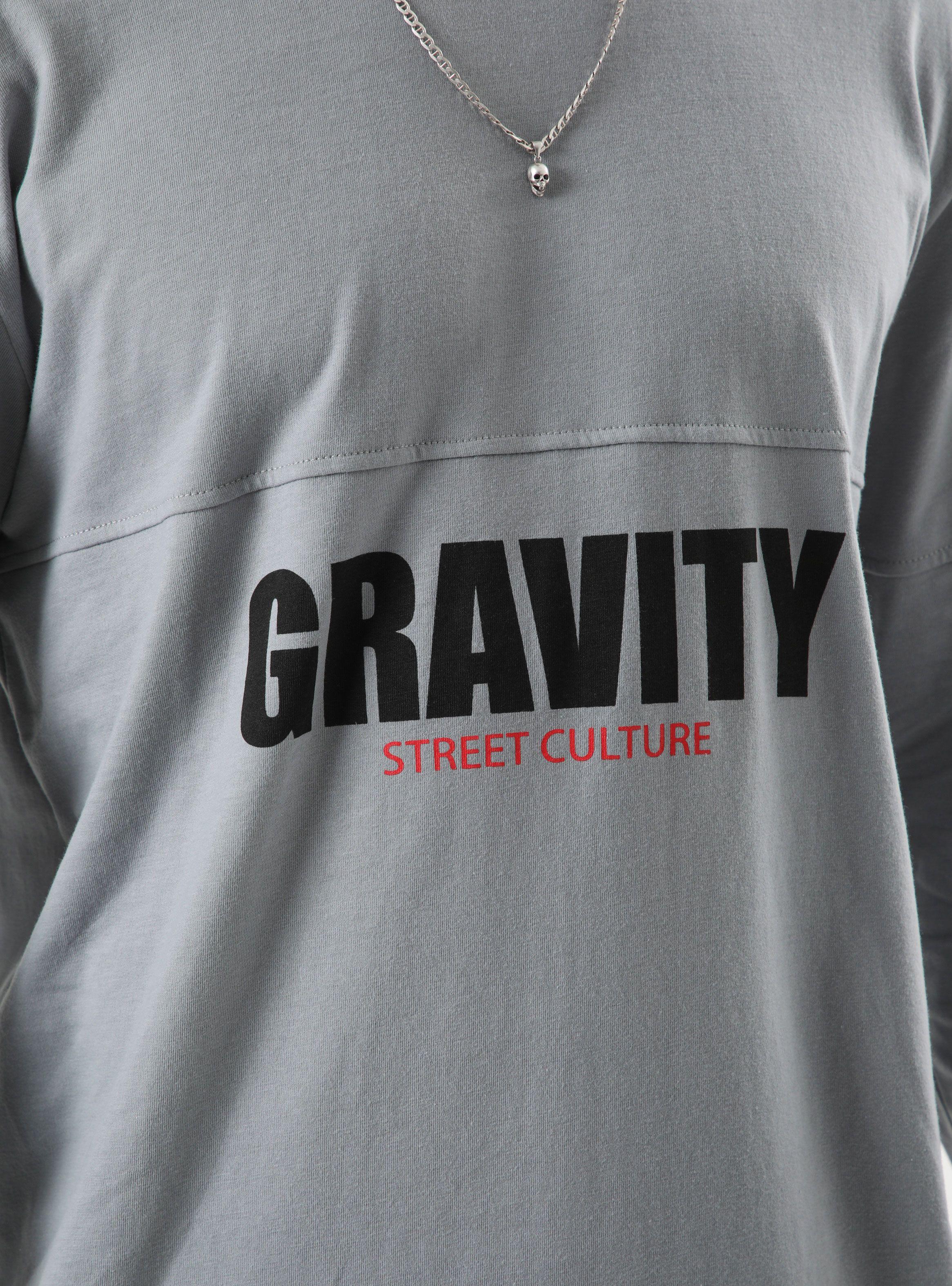 Polera Manga Larga Puño Color Block Front Print-2