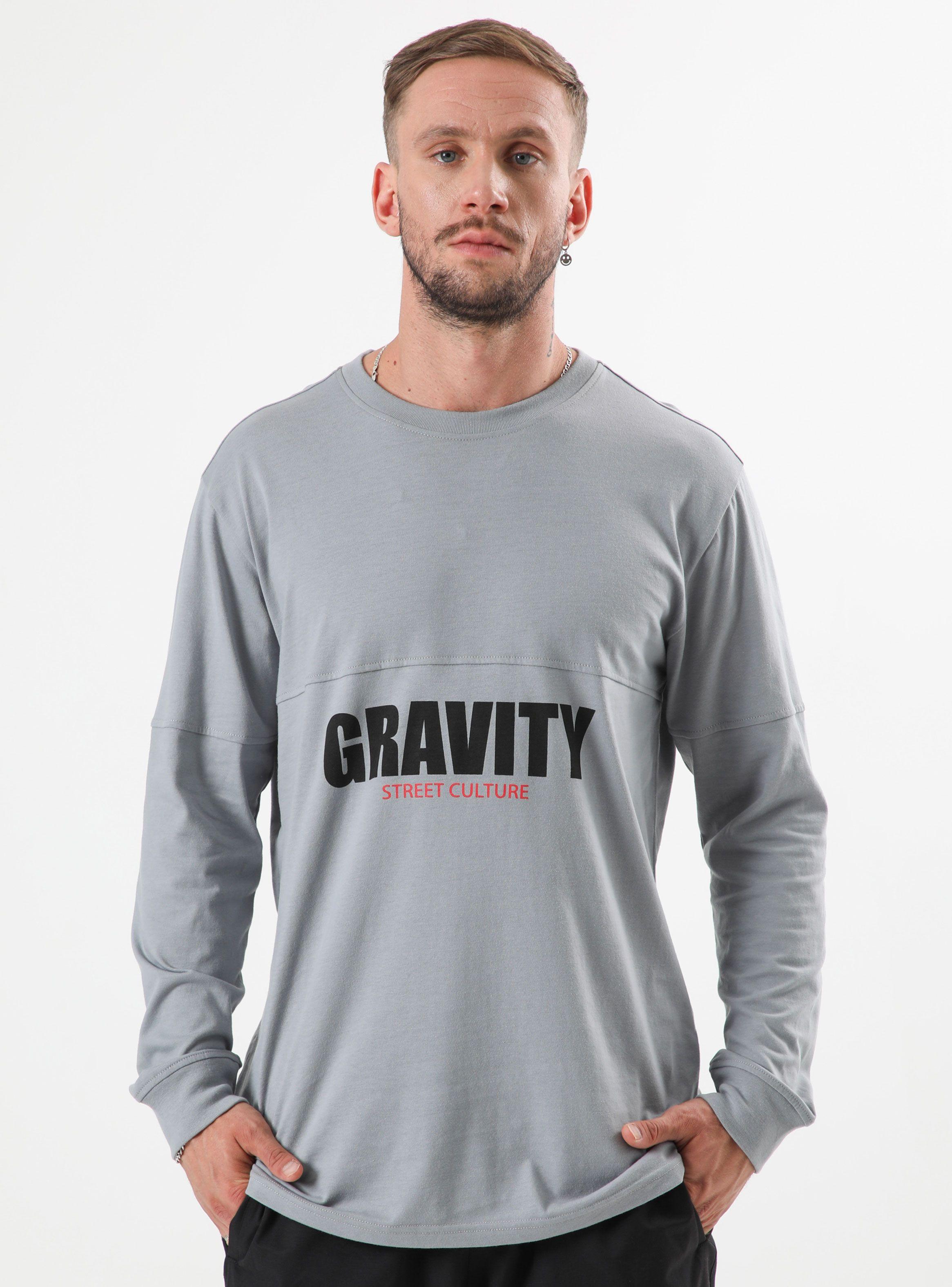 Polera Manga Larga Puño Color Block Front Print-0