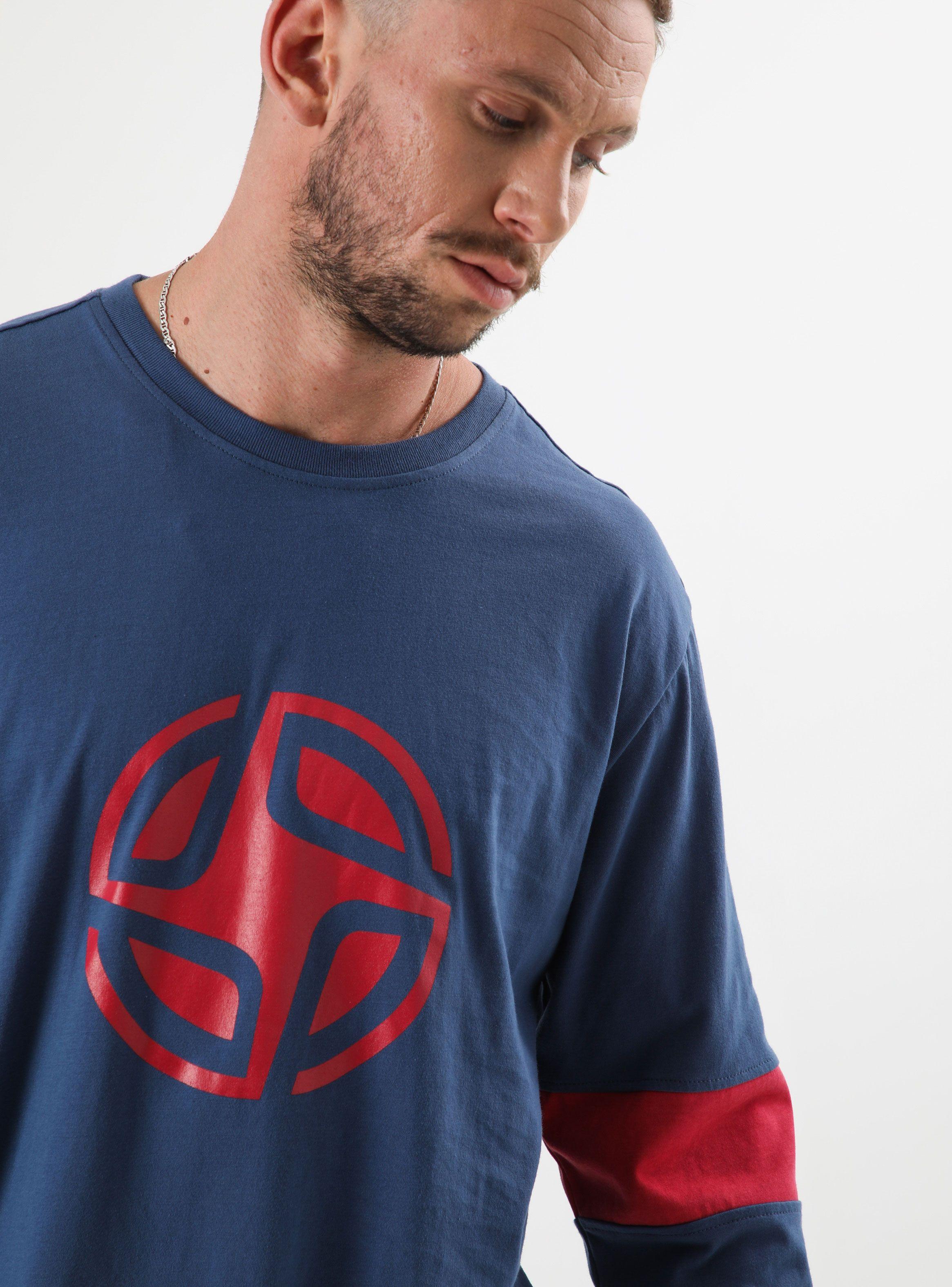 Polera Manga Larga Color Block en Manga-2