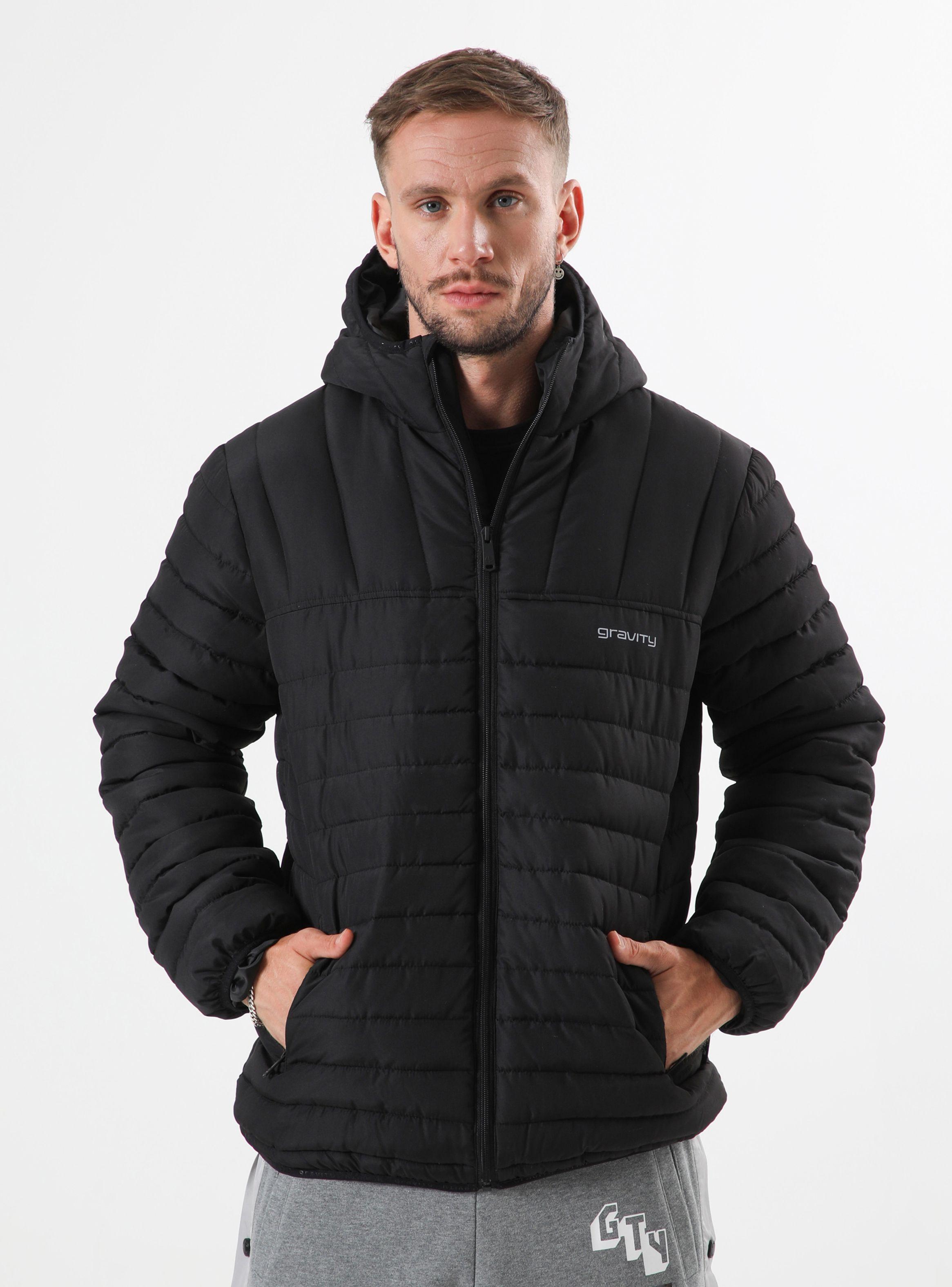Parka Puffer Delgada Gorro-0