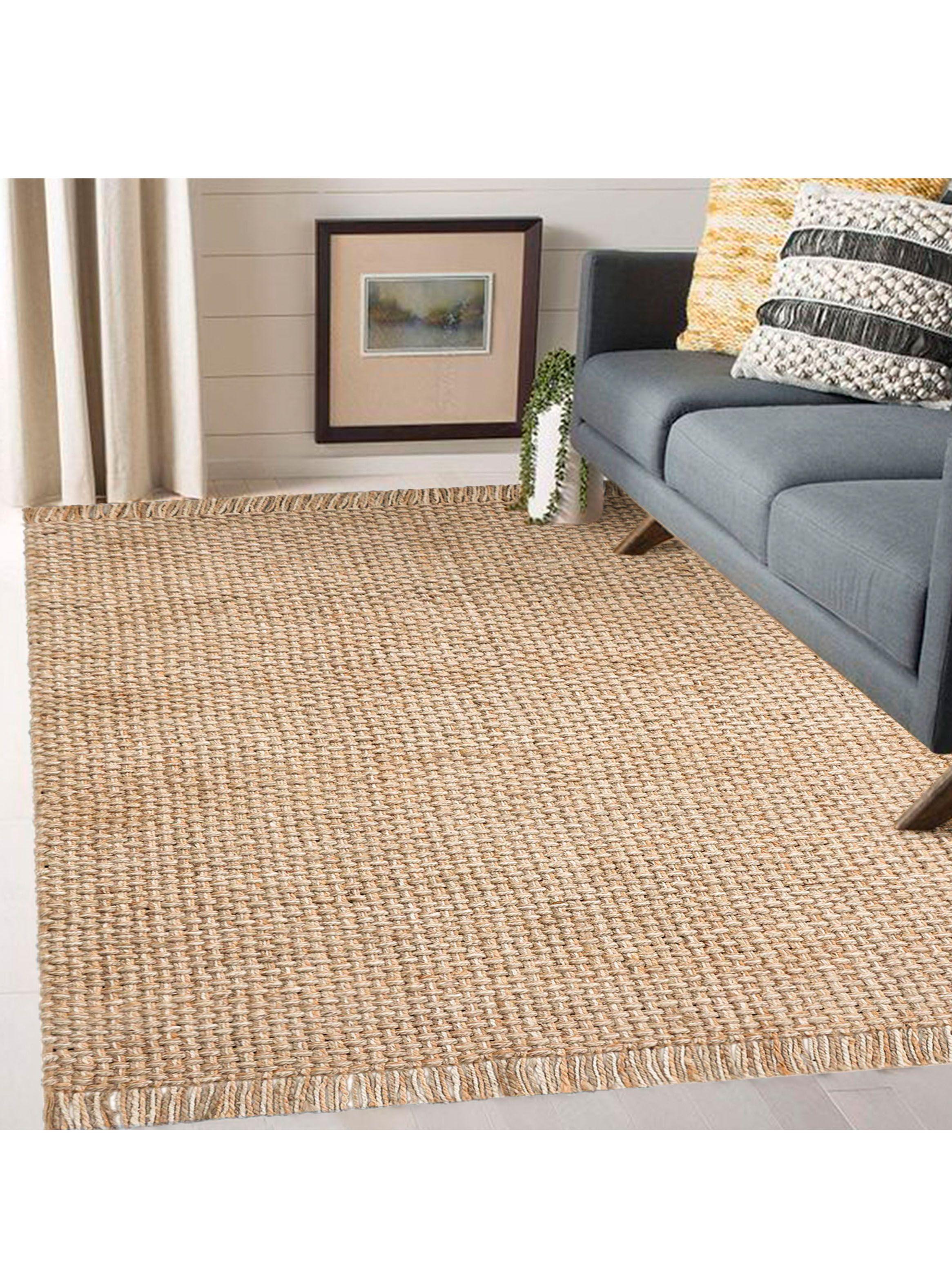 Alfombra Yute 190 x 290 cm Agra Natural-4