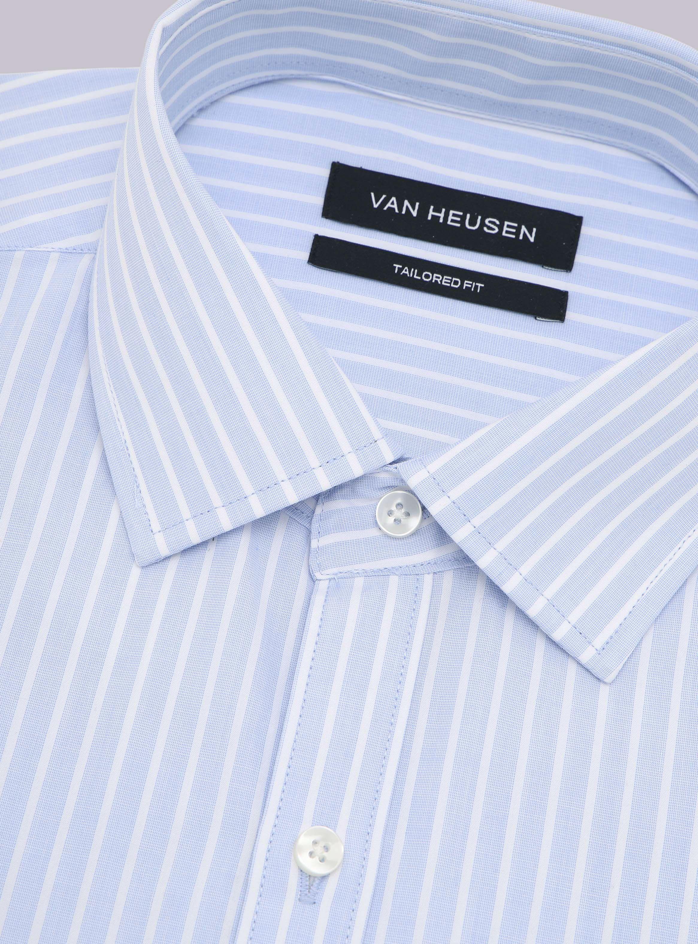 Camisa Cuello Italiano Diseño a Rayas-3