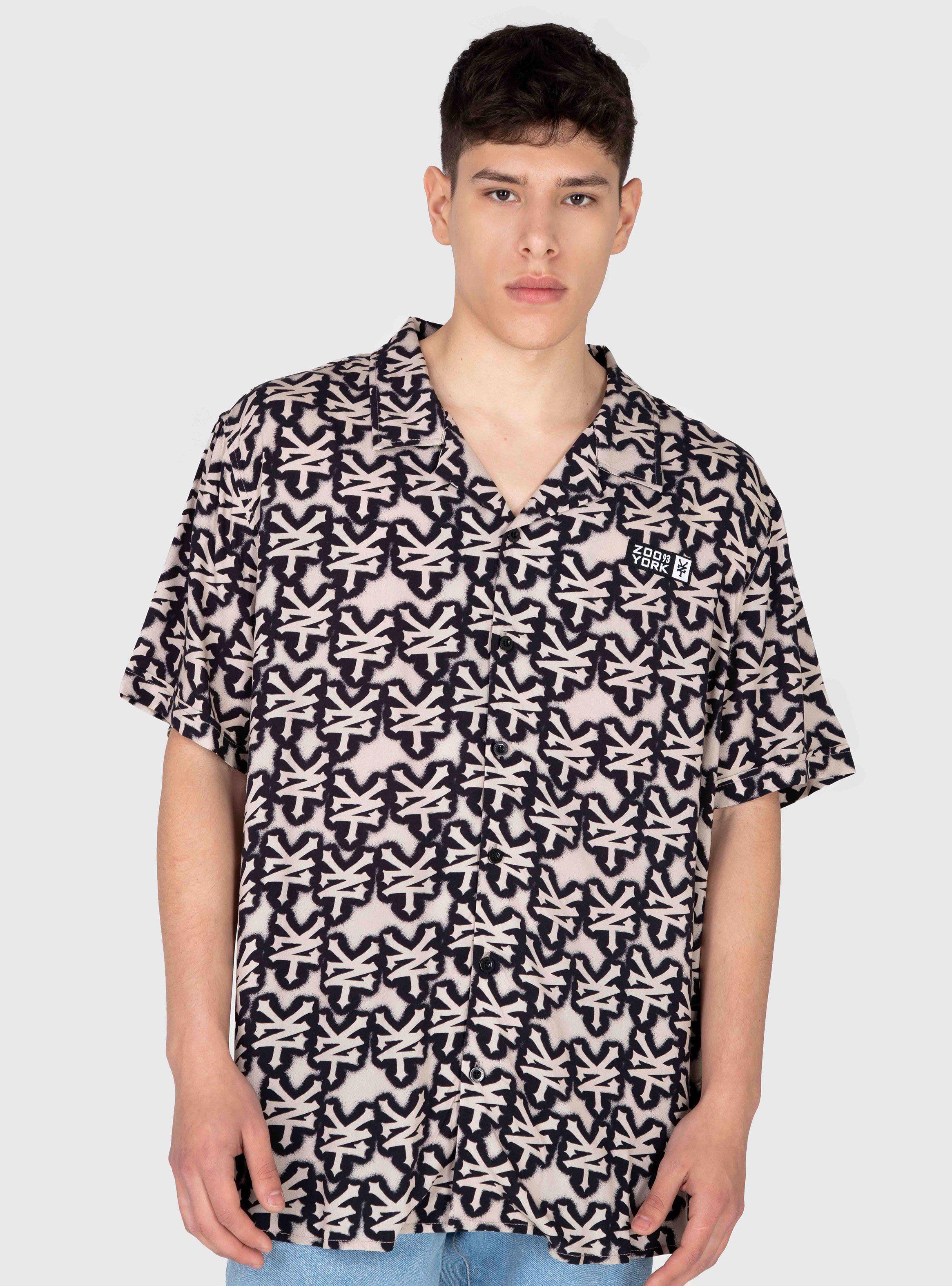 Camisa M/C Stencil Beige-0