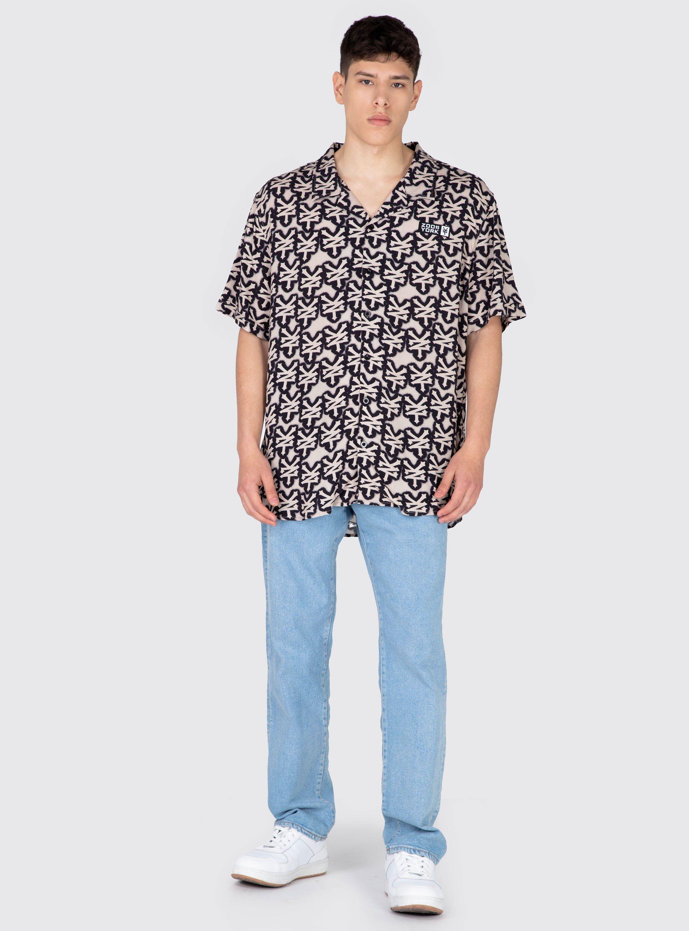 Camisa M/C Stencil Beige-3