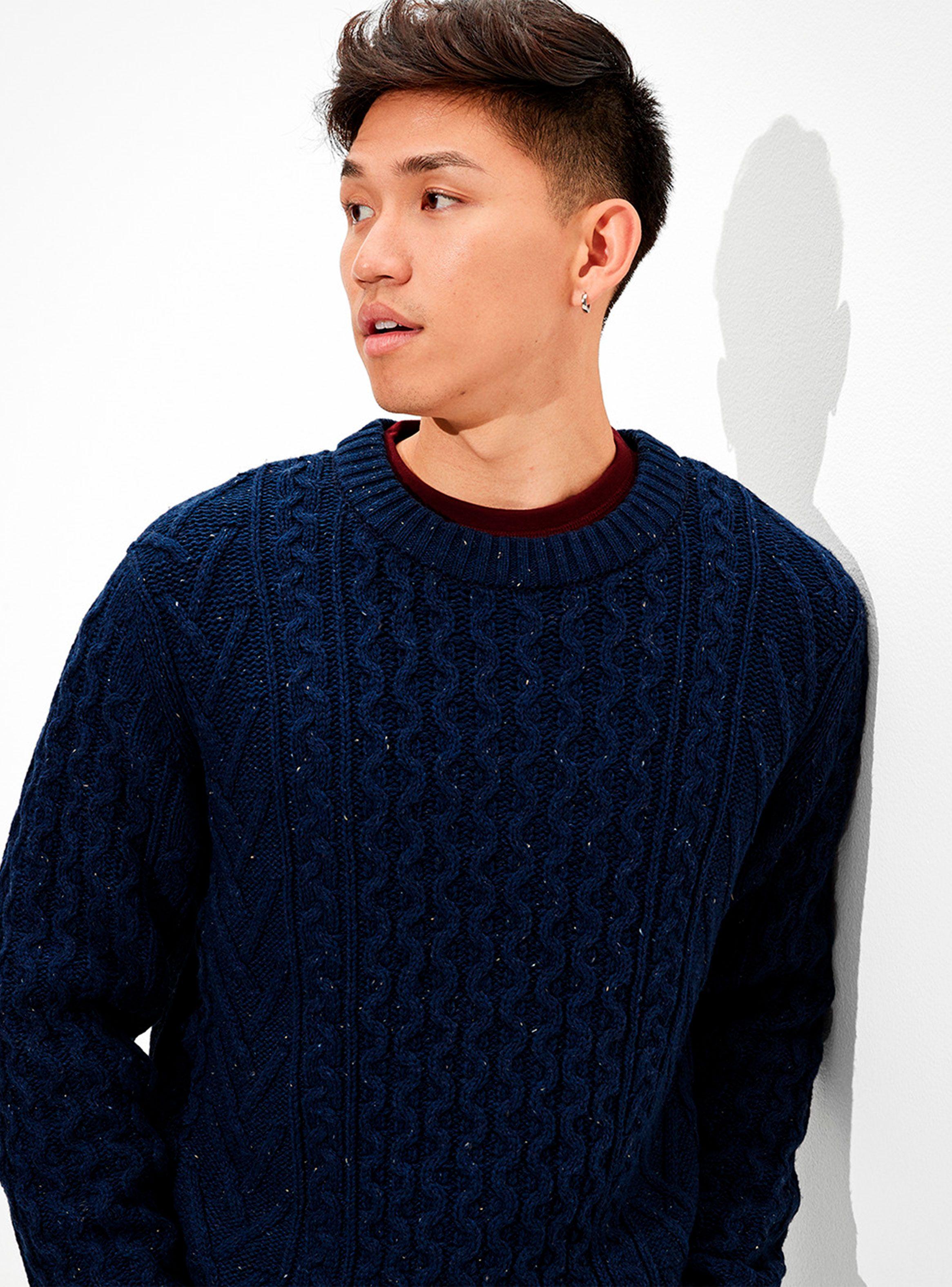 Sweater Super Soft Marled Crew Neck-0