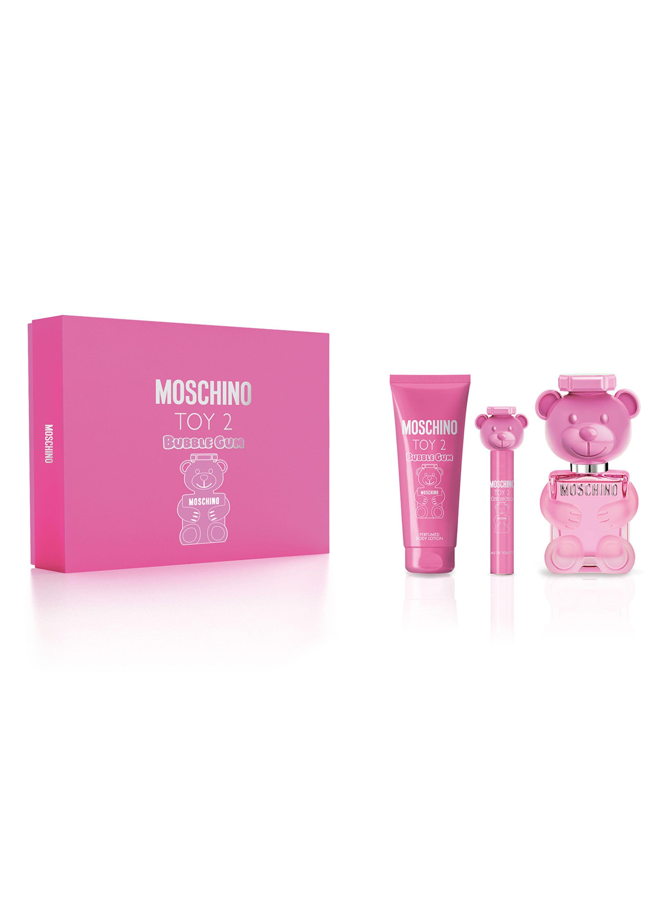 Set Moschino Toy Bubble Gum EDT 100 ml + Body Lotion 100 ml + Travel Spray 10 ml-1