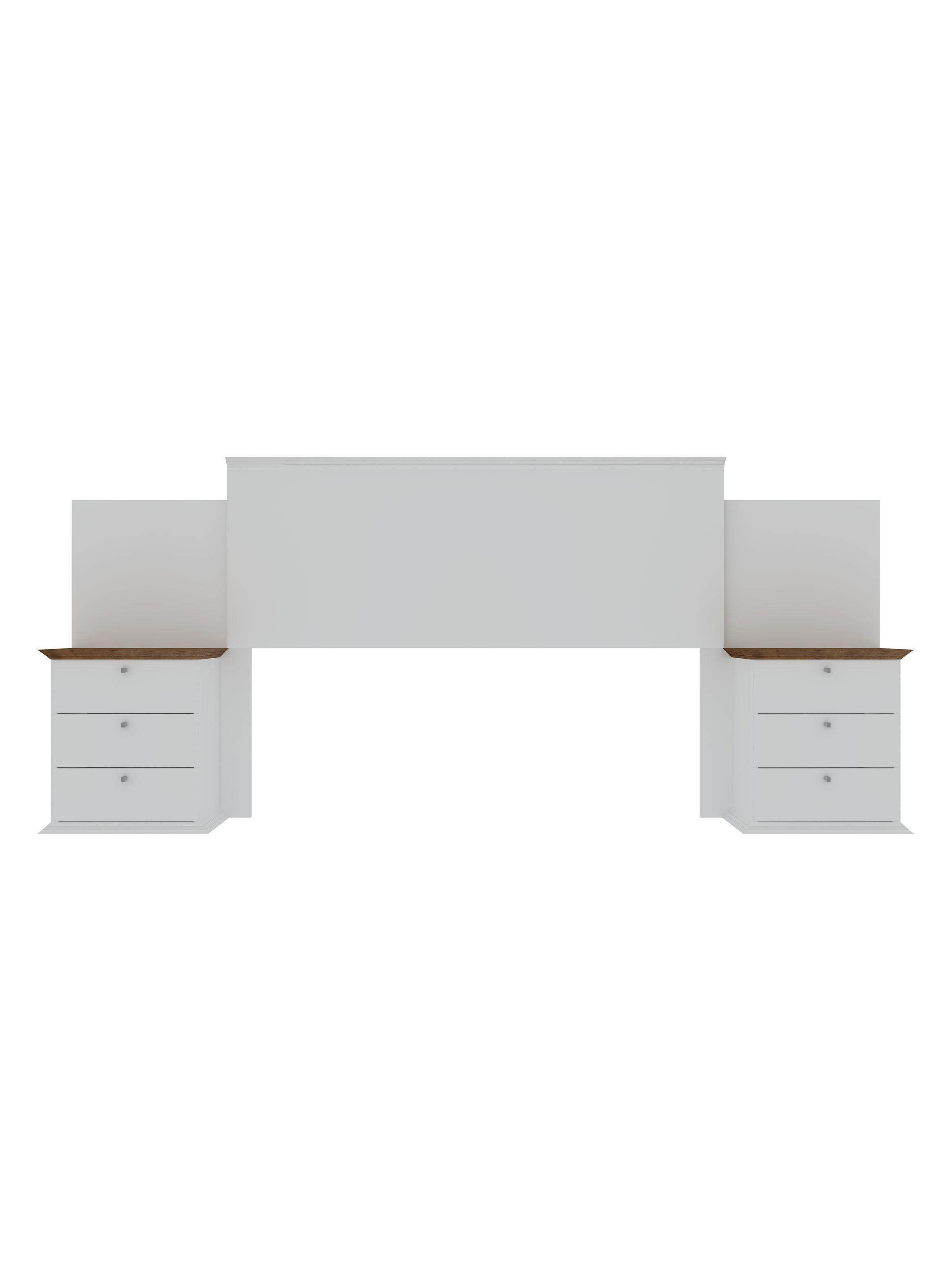 Set Muebles London Amderado: Respaldo 2 Plazas + 2 Veladores-0