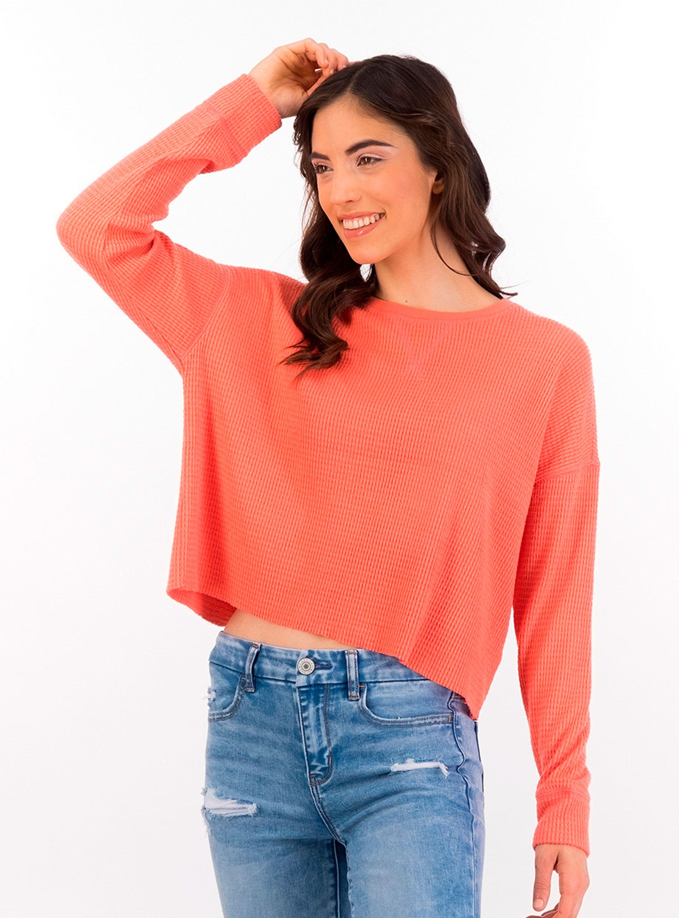 Polera Manga Larga Soft & Sexy Plush Cropped-0