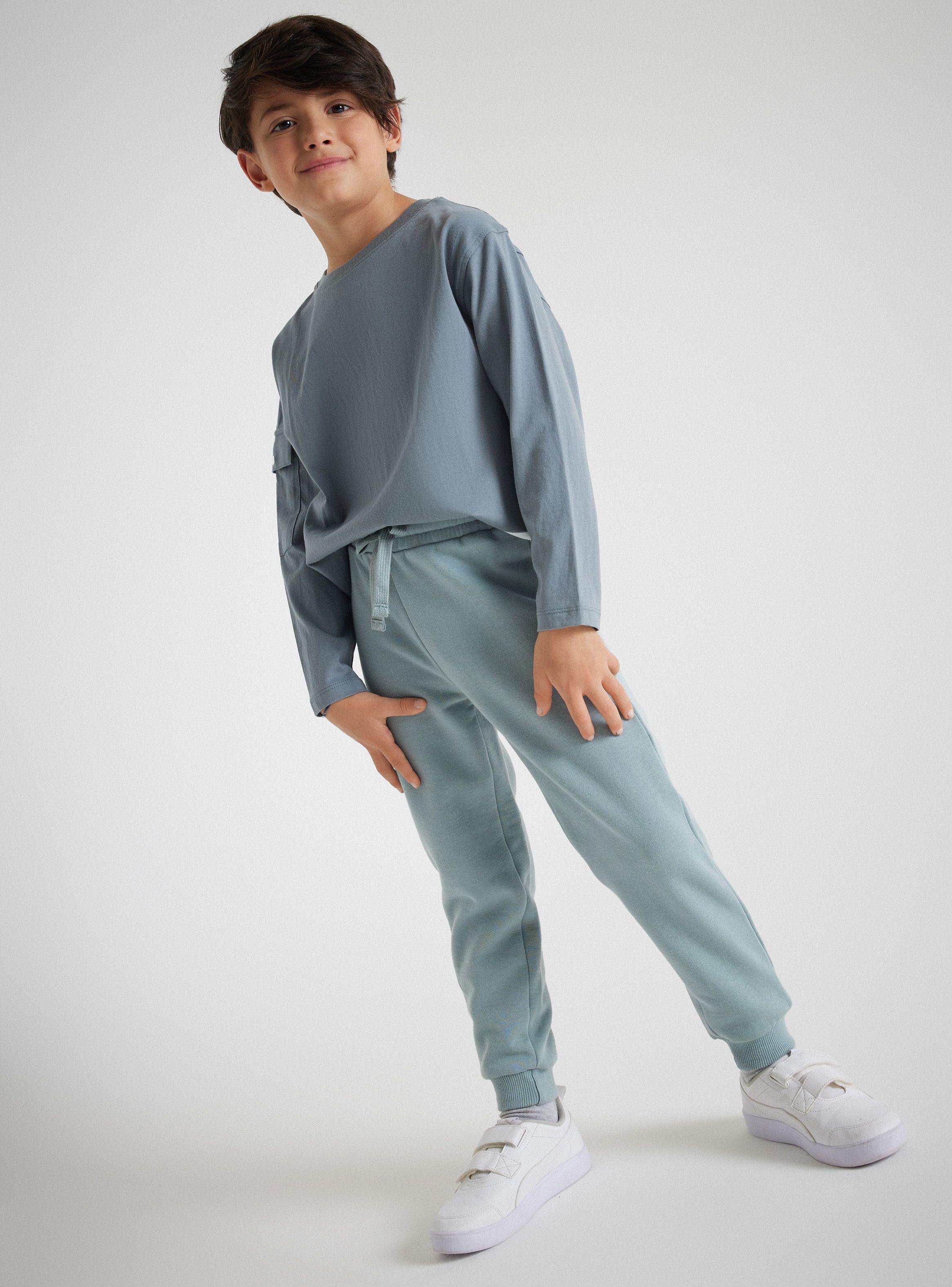Pantalón Buzo Cintura Elasticada y Puño-0