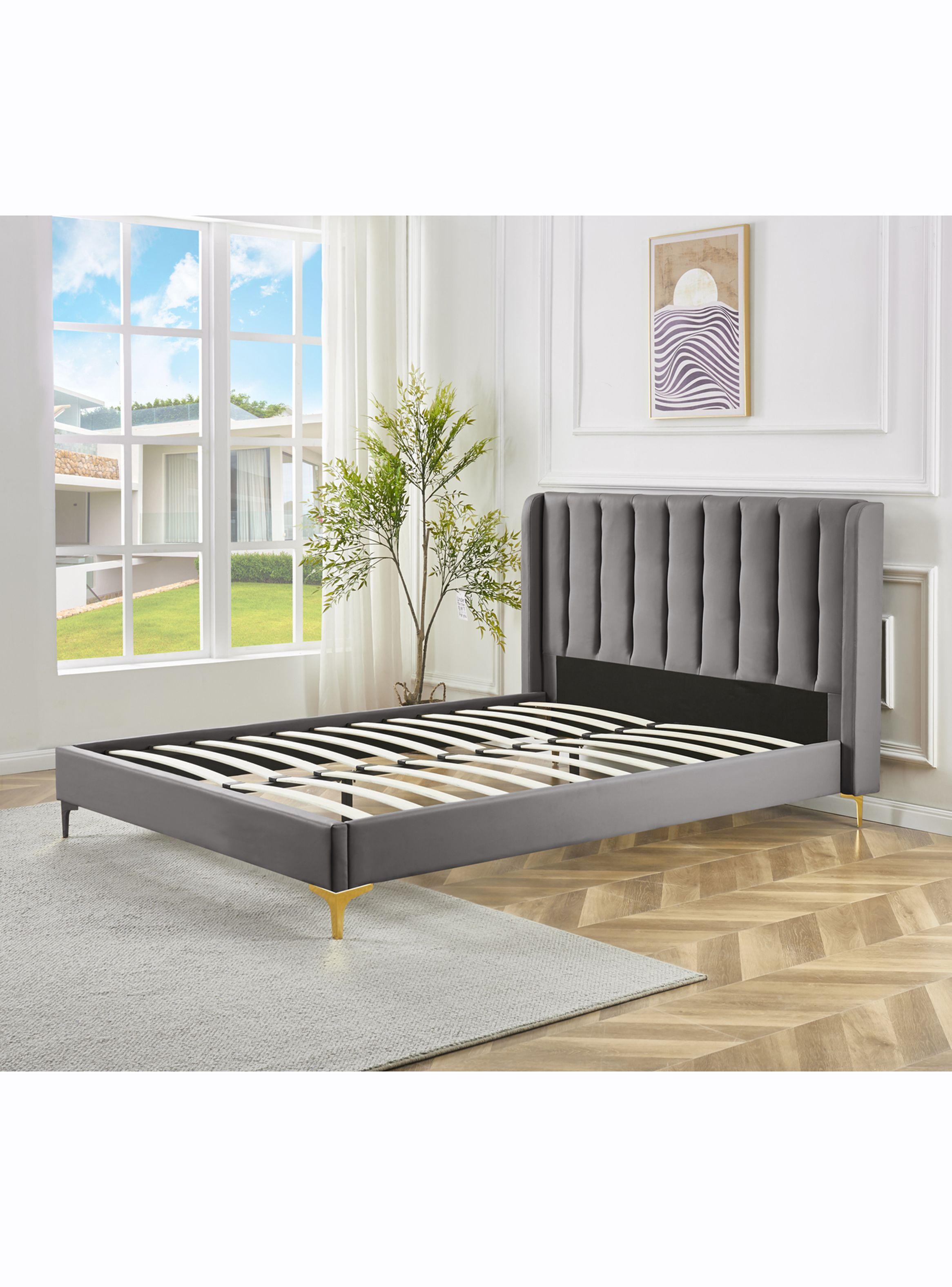 Base Zafiro 2 Plazas x 190 cm + Respaldo Gris-2