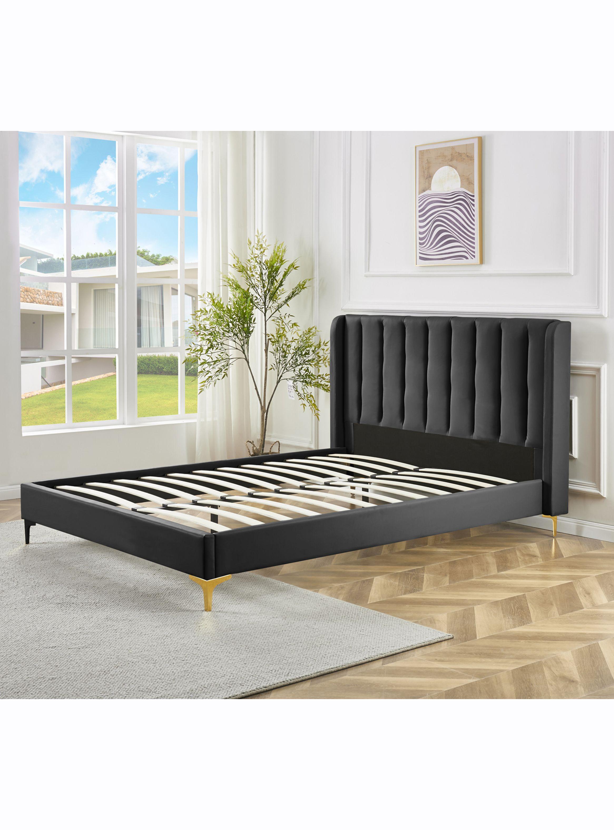 Base Zafiro 2 Plazas x 190 cm + Respaldo Negro-2