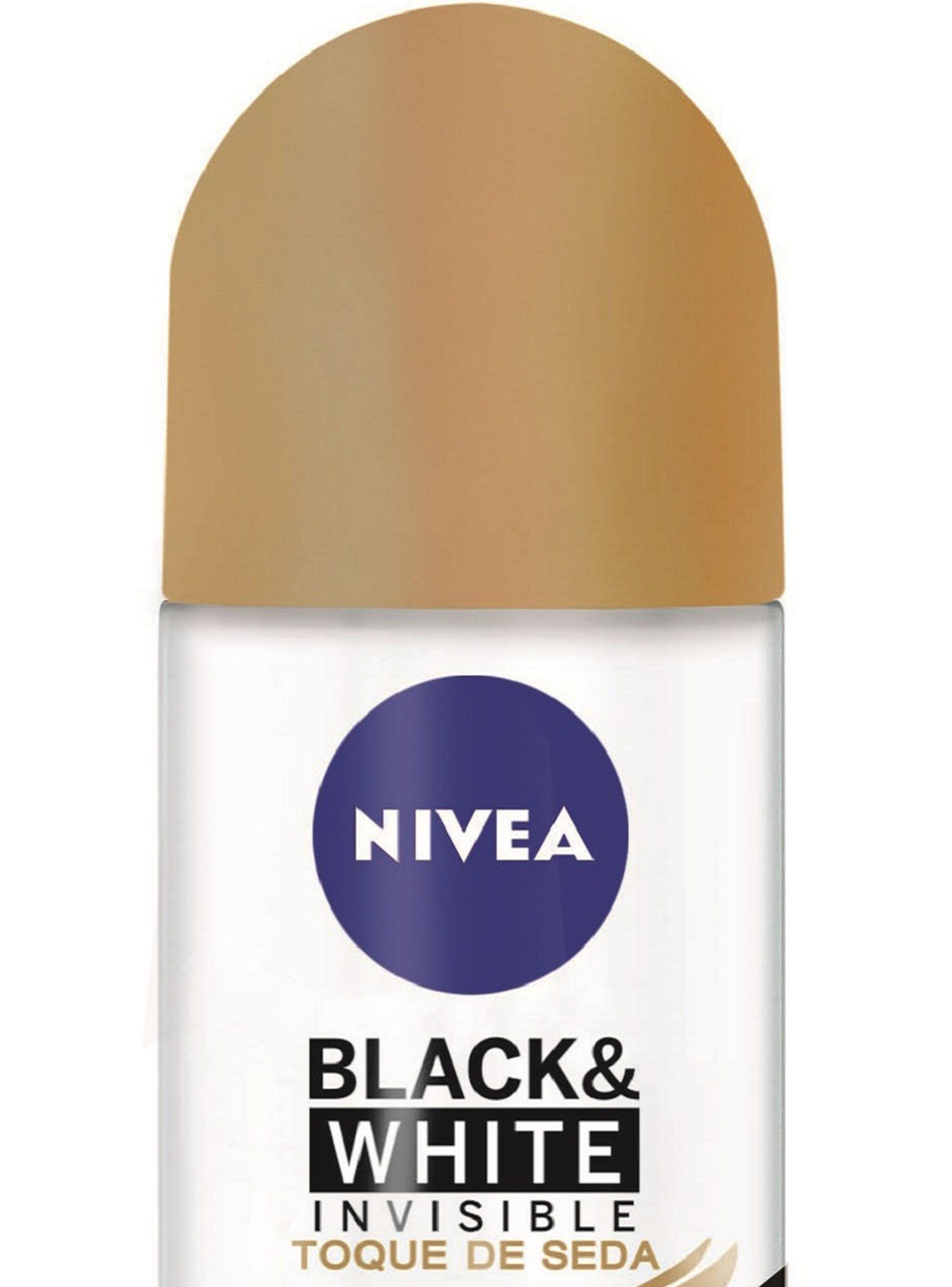Desodorante Nivea Mujer Black&White Toque Seda Rol On 50 ml-2