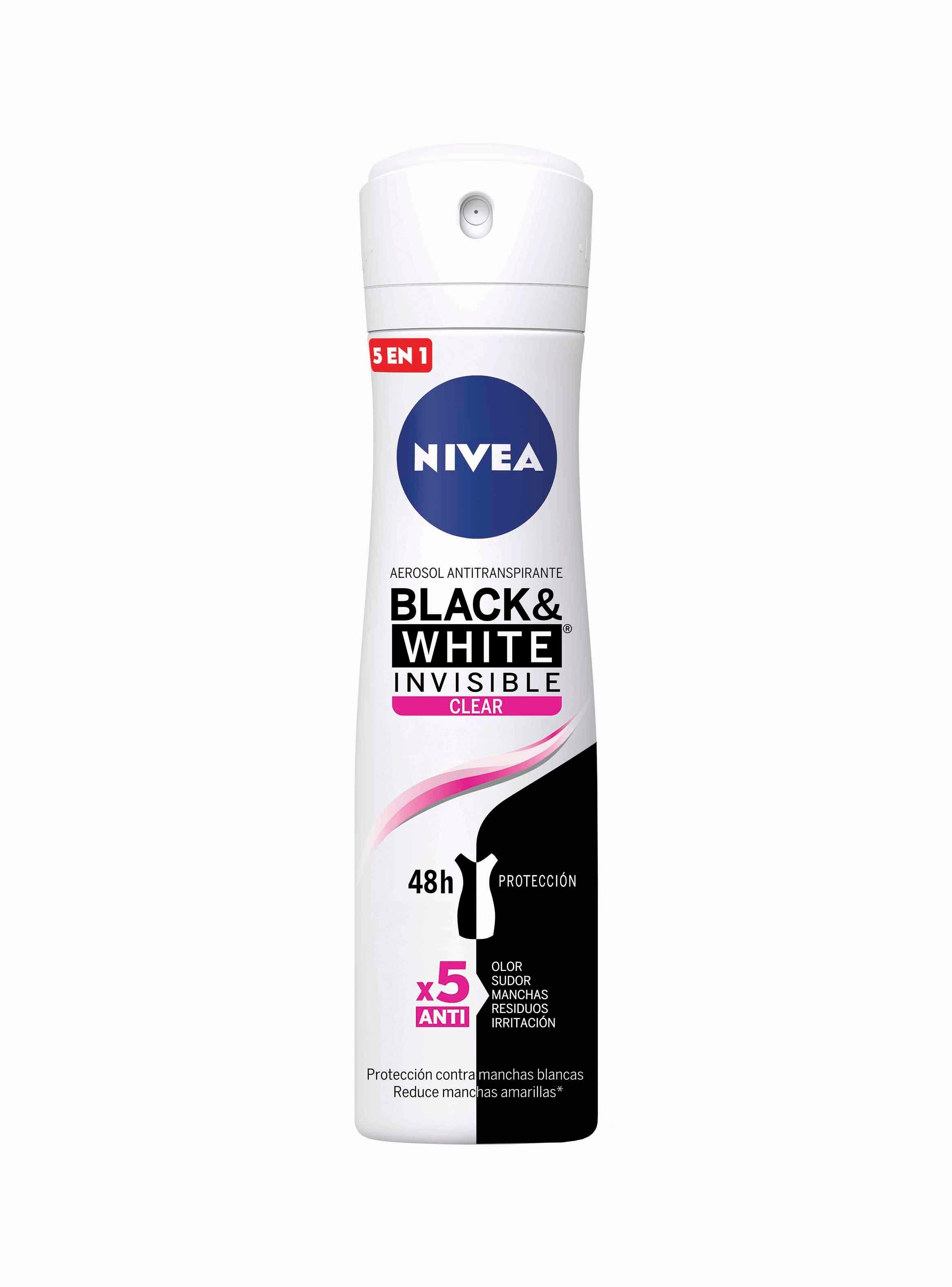 Desodorante Nivea Mujer Invisible Black&White Clear Spray 150 ml-0
