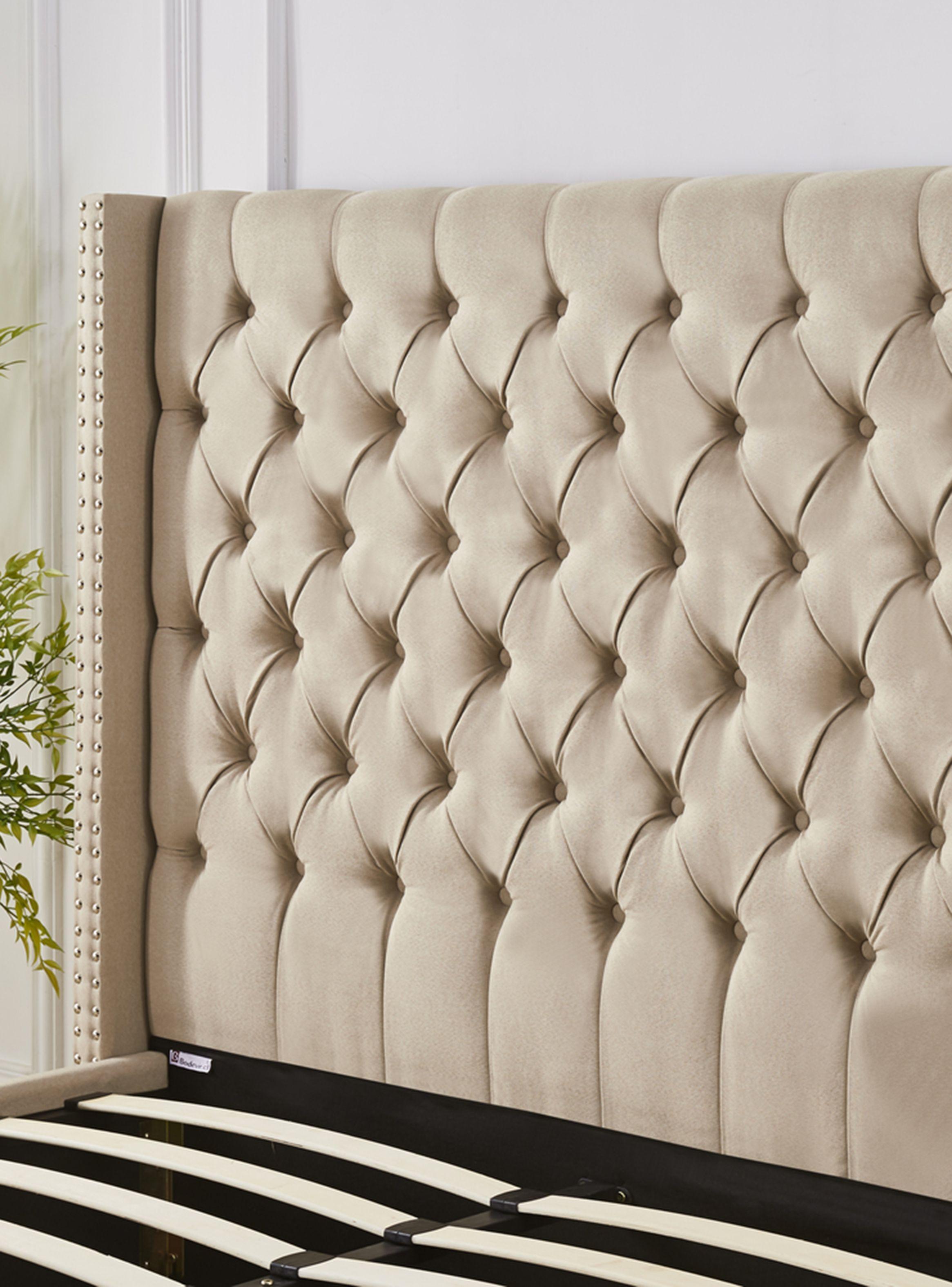 Base Agata 2 Plazas x190 cm + Respaldo Beige-1