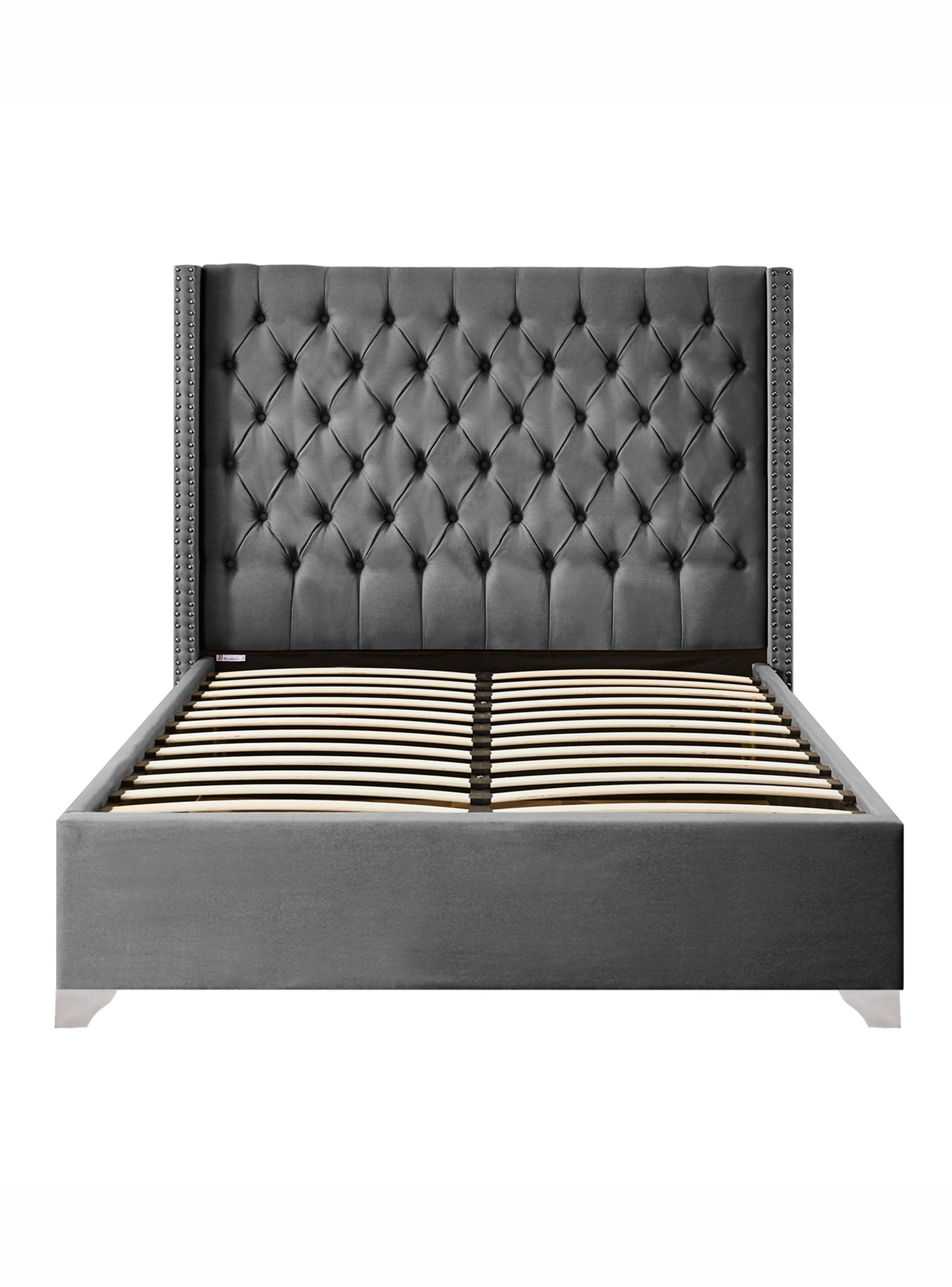 Base Agata 2 Plazas x 190 cm + Respaldo Gris-0