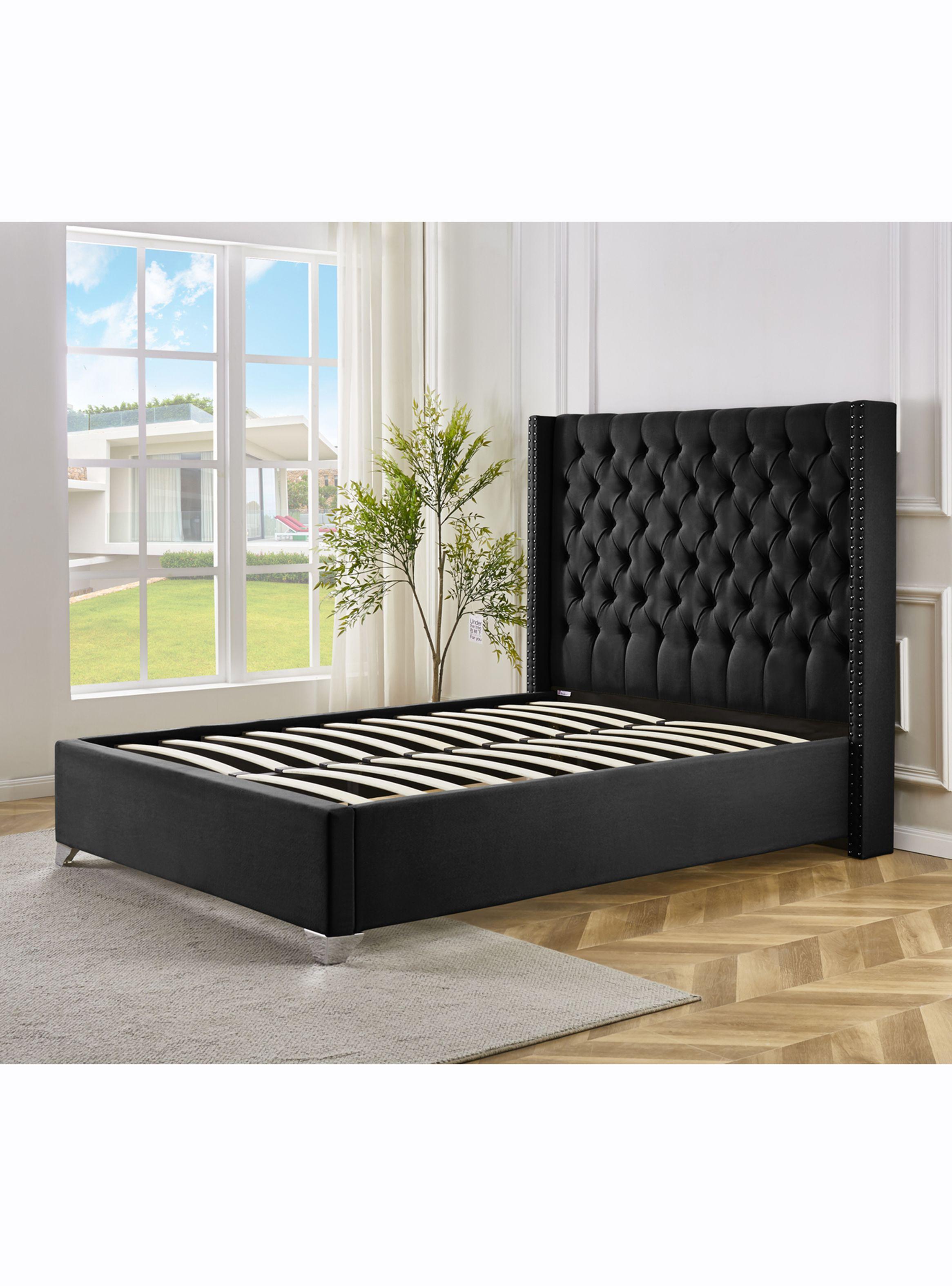 Base Agata 2 Plazas + Respaldo Negro-2