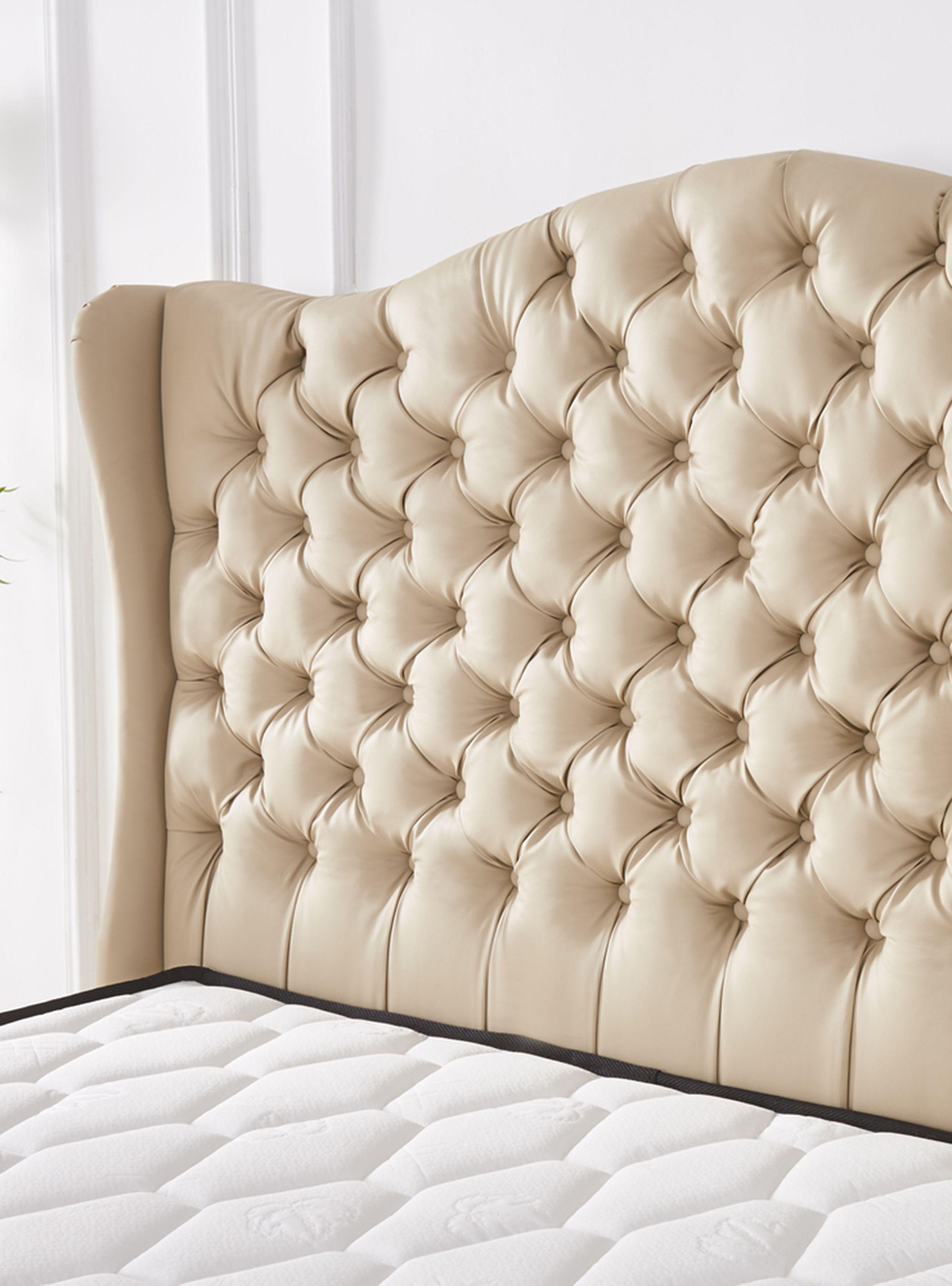 Base 2 Plazas Topacio + Respaldo Beige-1