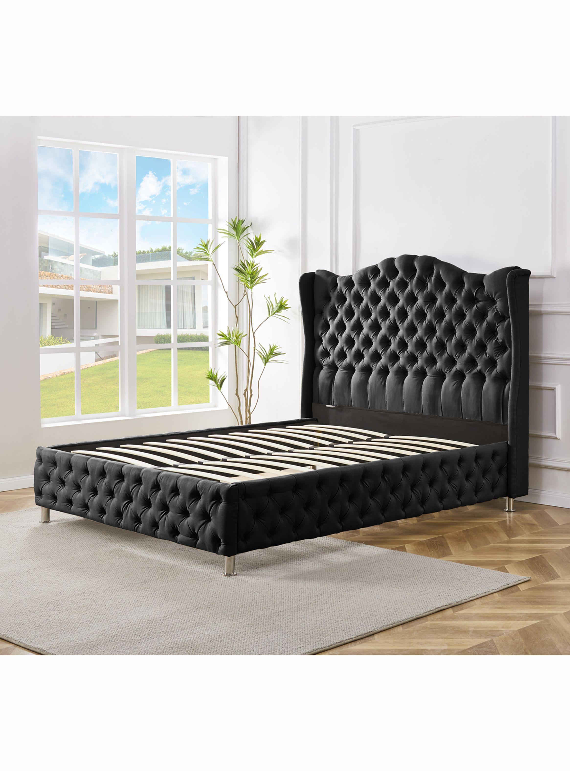 Base Topacio 2 Plazas + Respaldo Negro-2