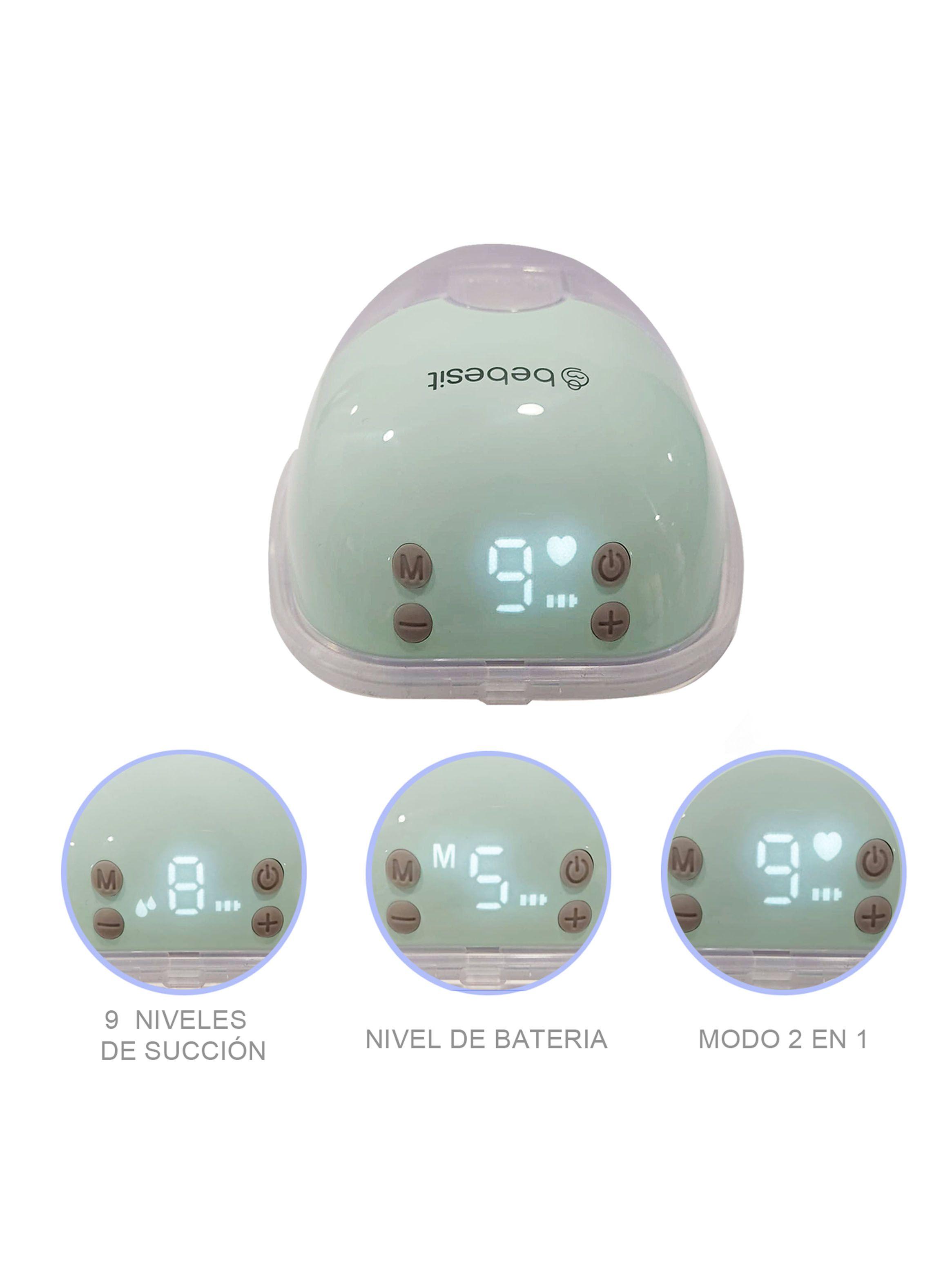 Extractor de Leche Materna Manos Libres Celeste Bebesit-4