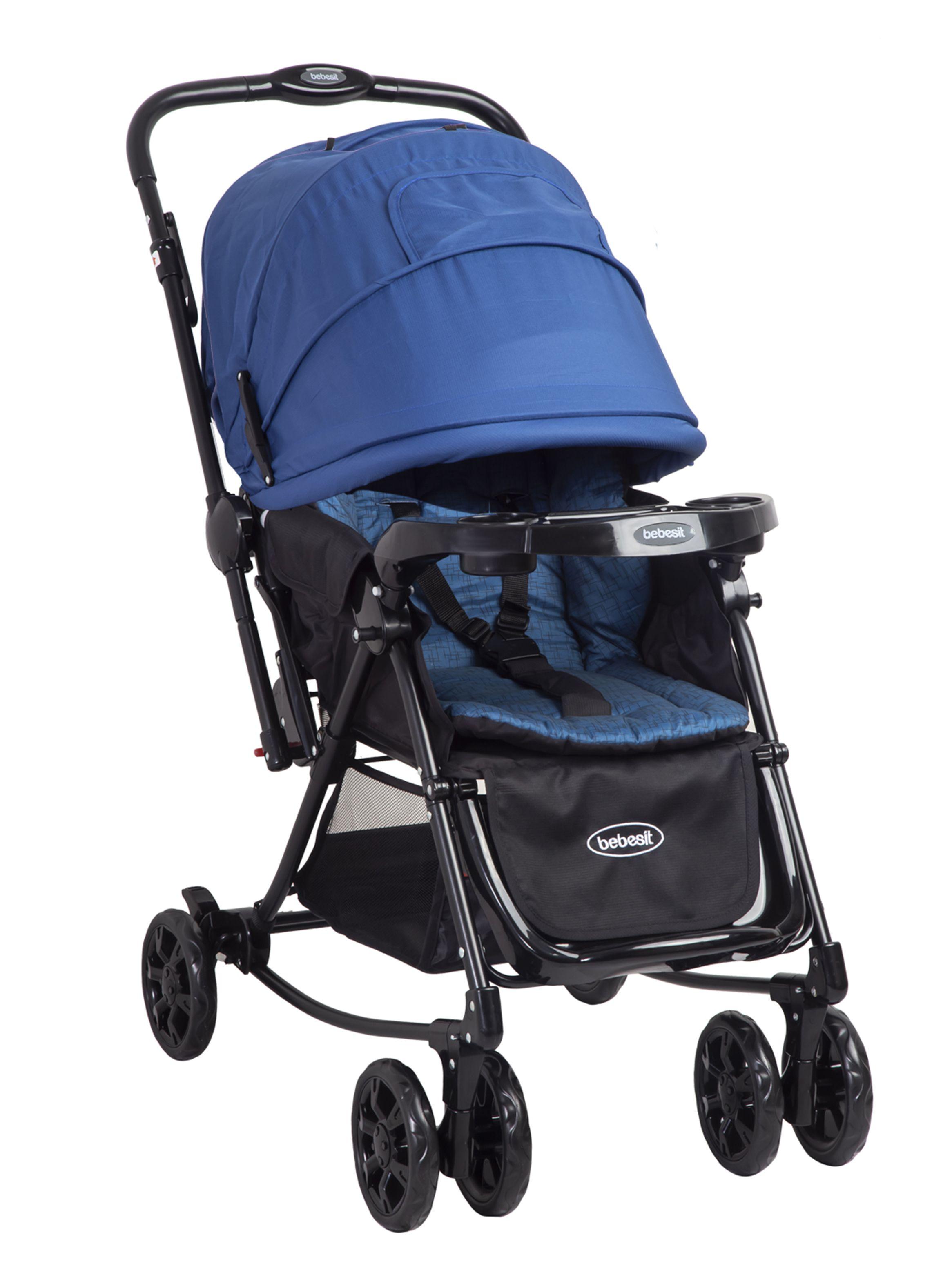 Coche Cuna Balancin Sx Azul Bebesit-0