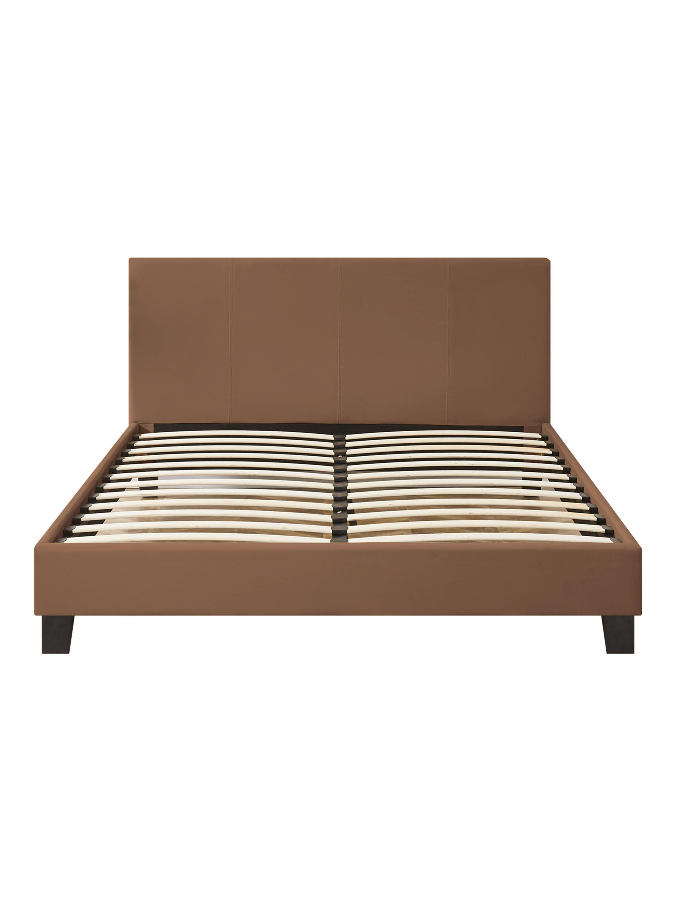 Base Clasica 2 Plazas PU + Respaldo Café-0